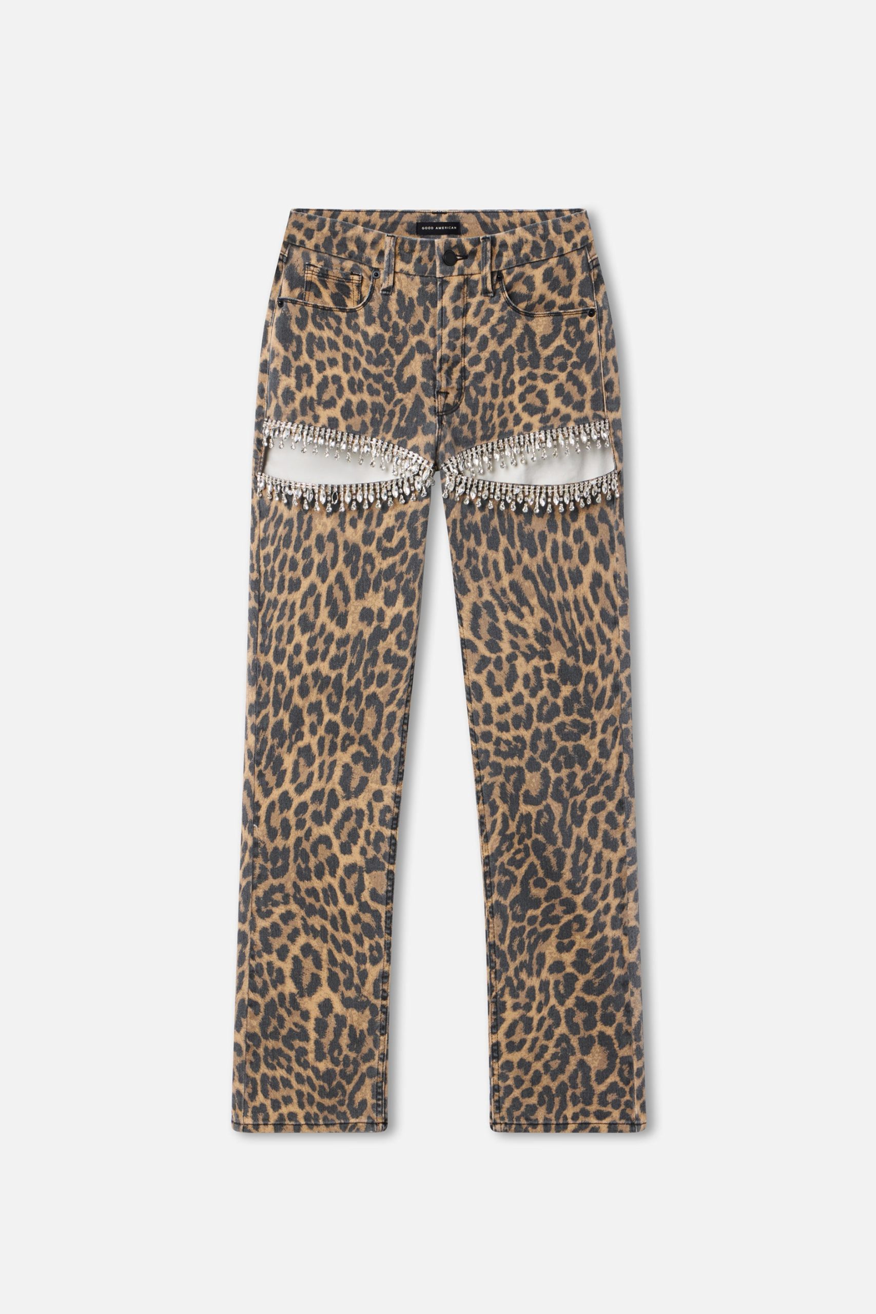 LEOPARD GOOD ICON STRAIGHT DIAMOND JEANS | LUCKY LEOPARD001 - Image 6