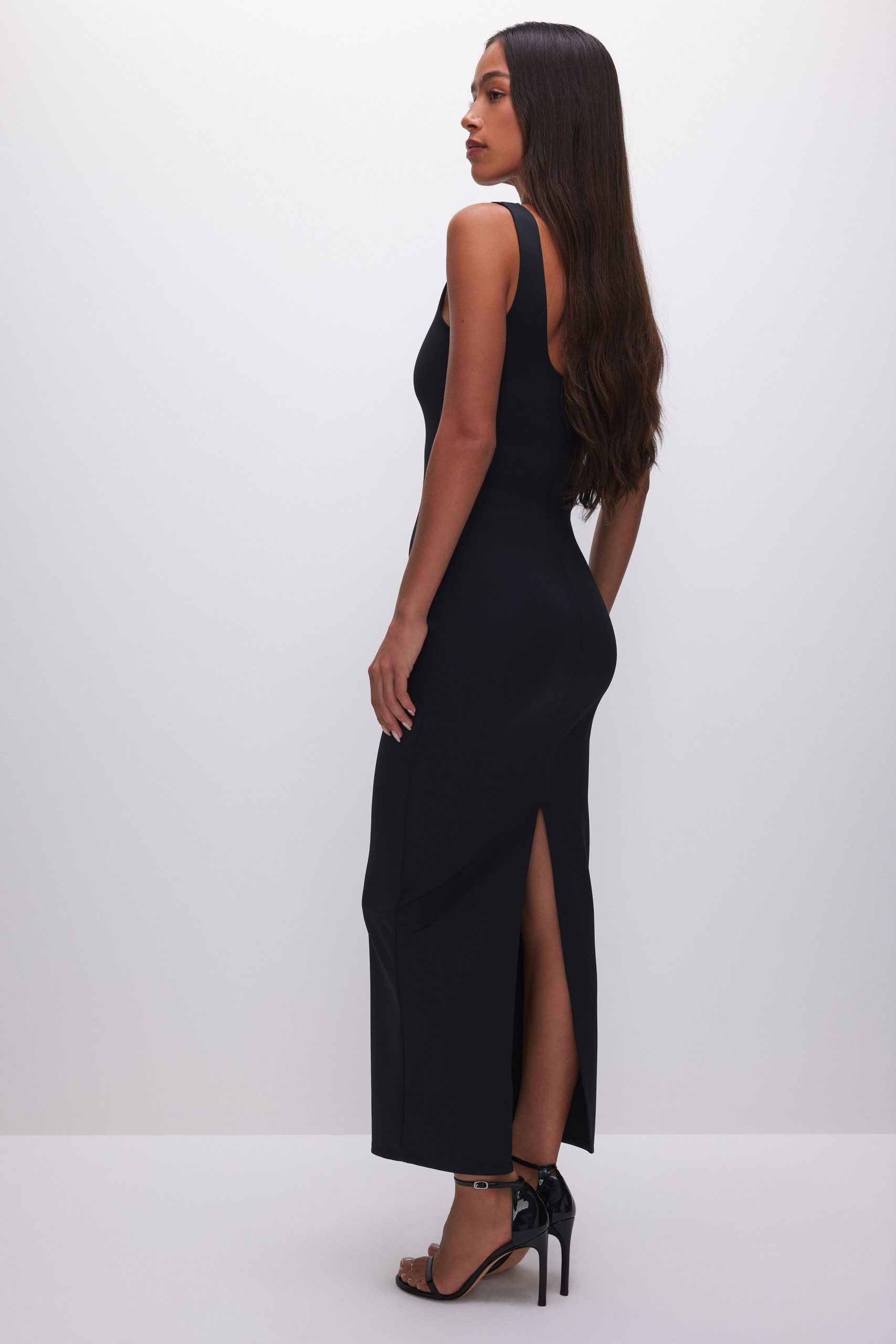 SCULPTING MODERN TANK MAXI DRESS | BLACK001 - Image 3