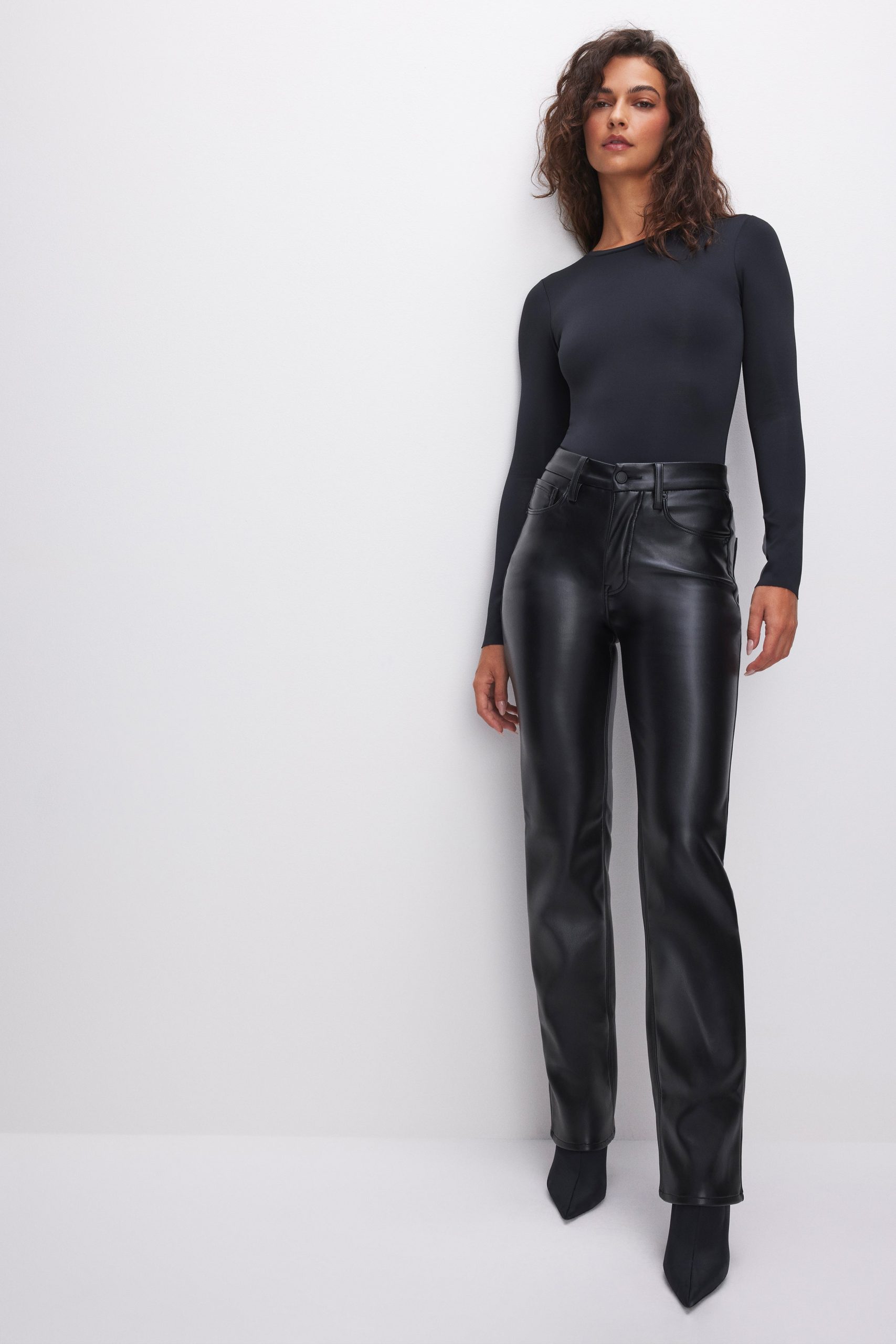 GOOD ICON FAUX LEATHER PANTS | BLACK001 - Image 3
