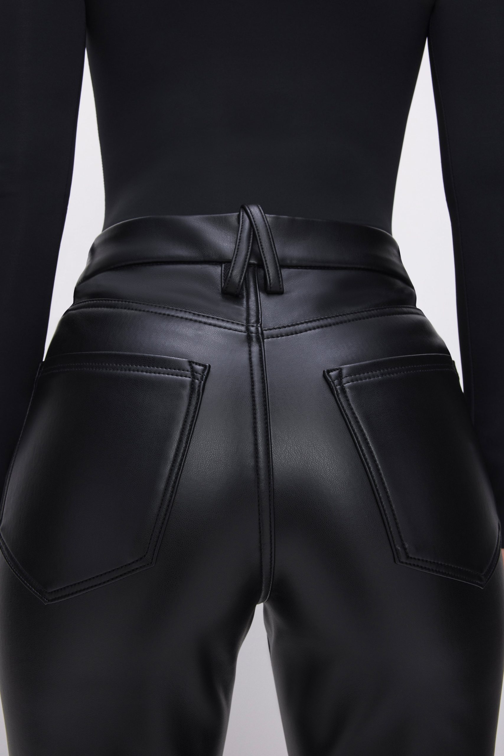 GOOD ICON FAUX LEATHER PANTS | BLACK001 - Image 2
