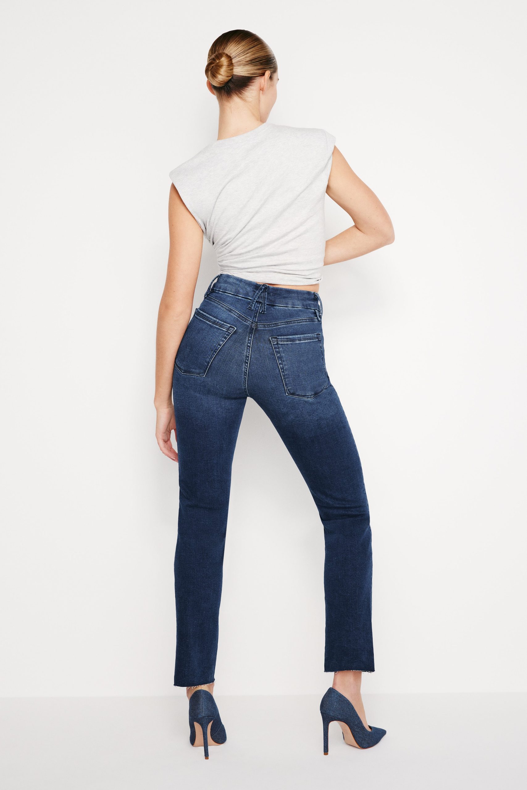 ALWAYS FITS GOOD CLASSIC SLIM STRAIGHT JEANS | INDIGO446 - Image 2