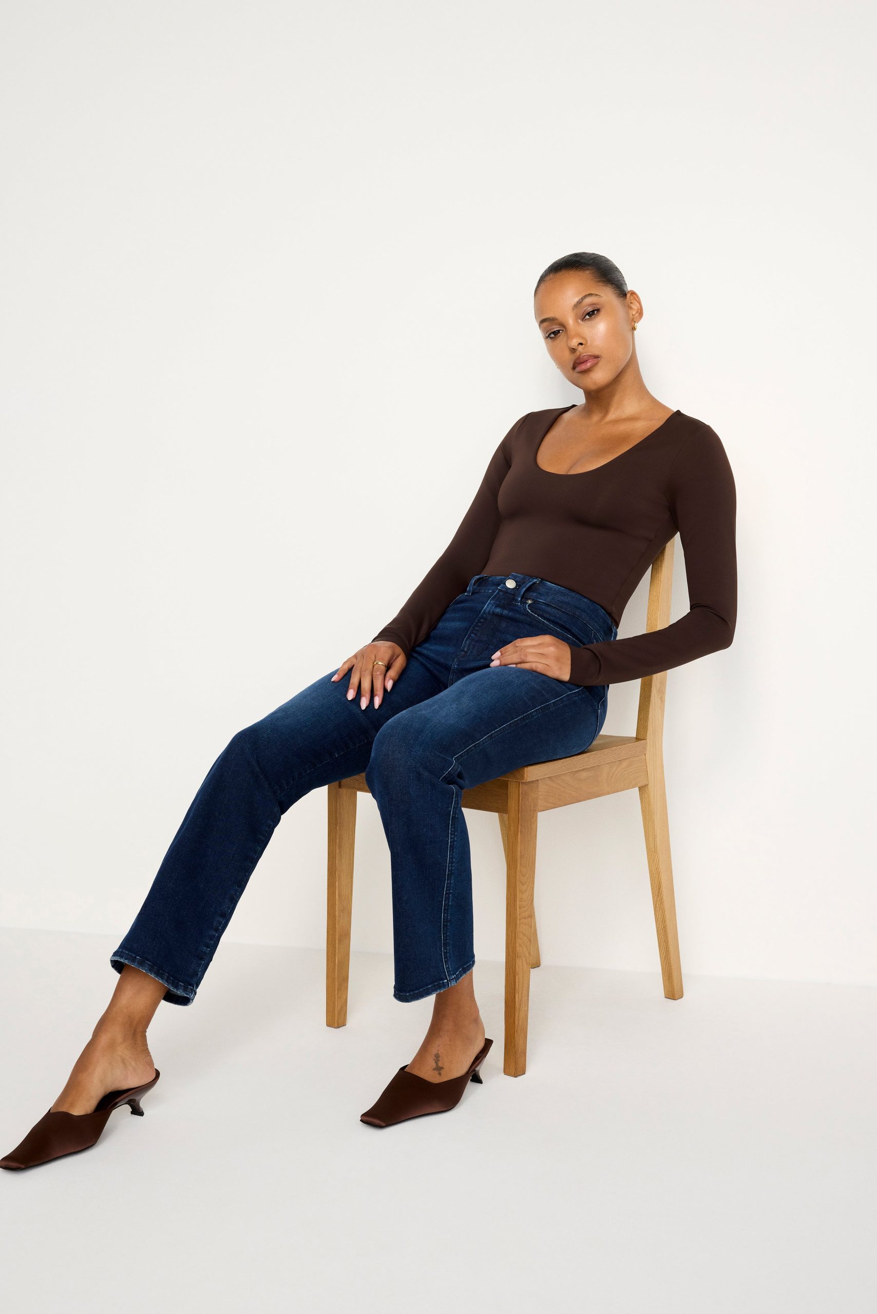 ALWAYS FITS GOOD CURVE STRAIGHT JEANS | INDIGO707 - Image 6
