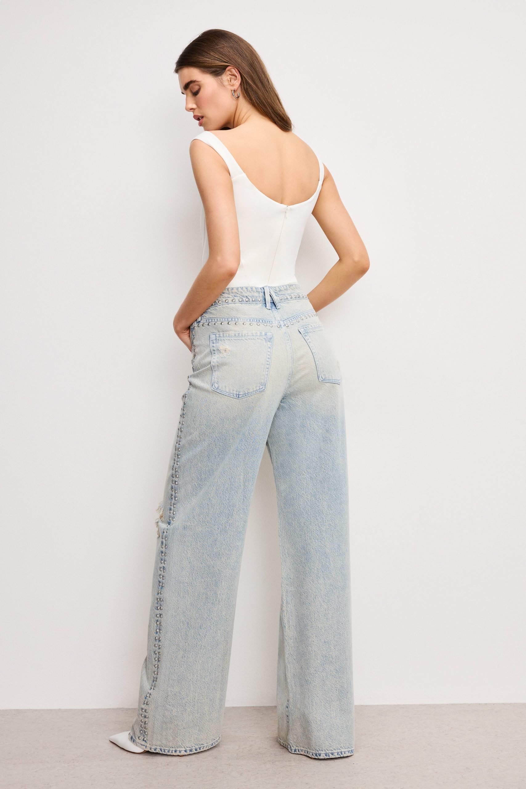 GOOD EASE STUDDED JEANS | INDIGO784 - Image 2