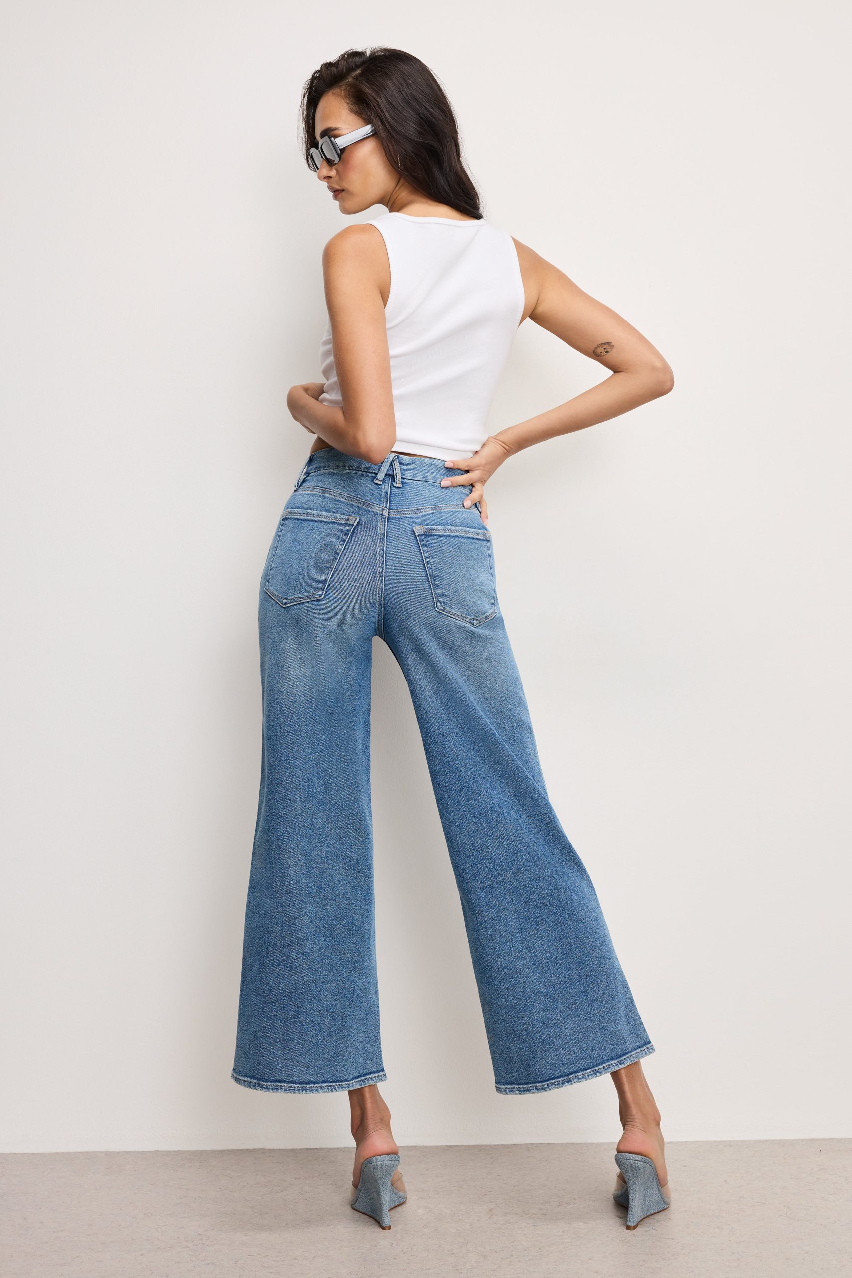 GOOD SKATE WIDE CROPPED JEANS | BLUE541 - Image 3