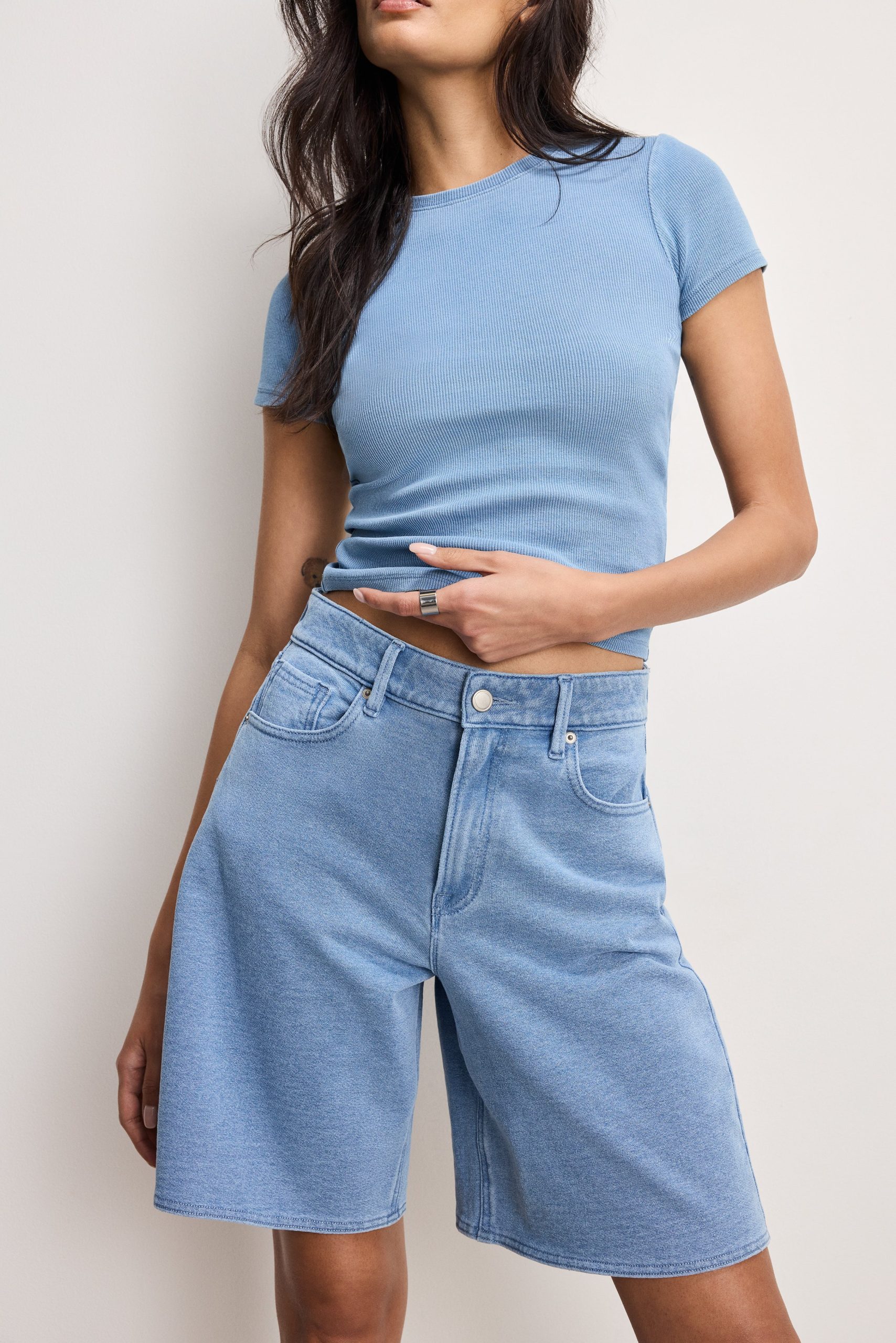JEANIUS GOOD EASE BERMUDA SHORTS | INDIGO586 - Image 5