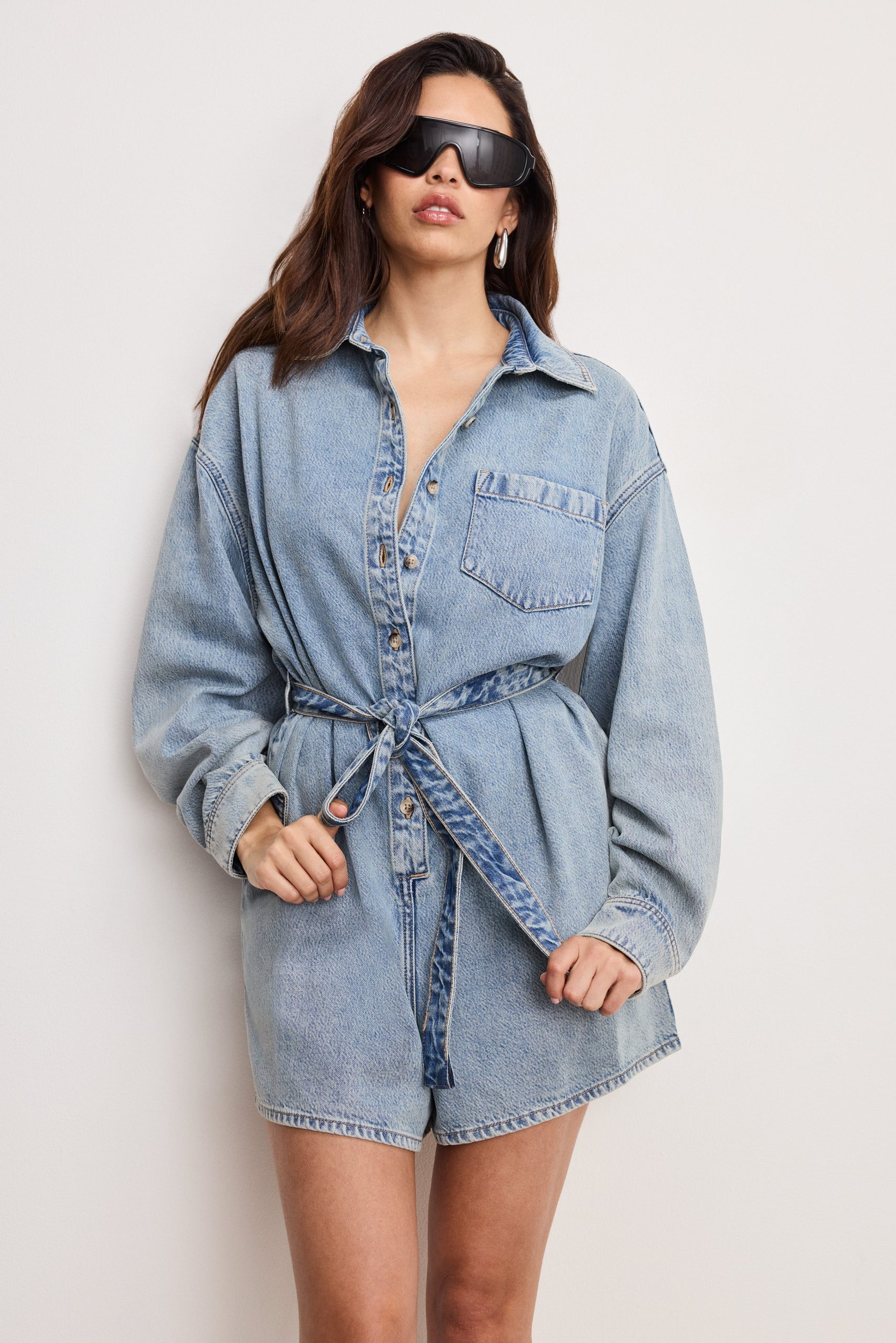 WEIGHTLESS DENIM ROMPER | INDIGO793 - Image 3