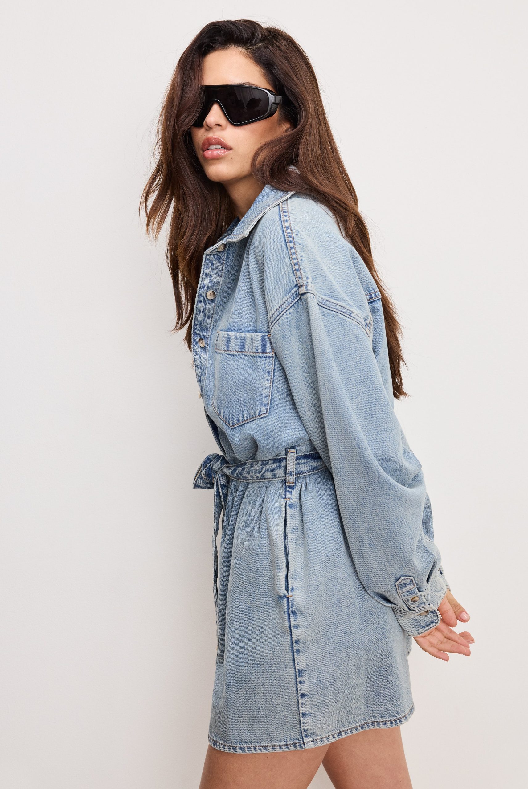 WEIGHTLESS DENIM ROMPER | INDIGO793 - Image 5