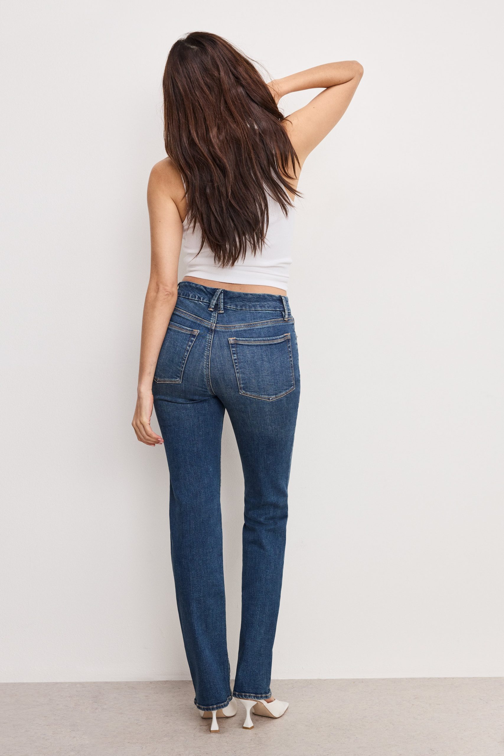 GOOD LEGS STRAIGHT JEANS LONG | BLUE004 - Image 5