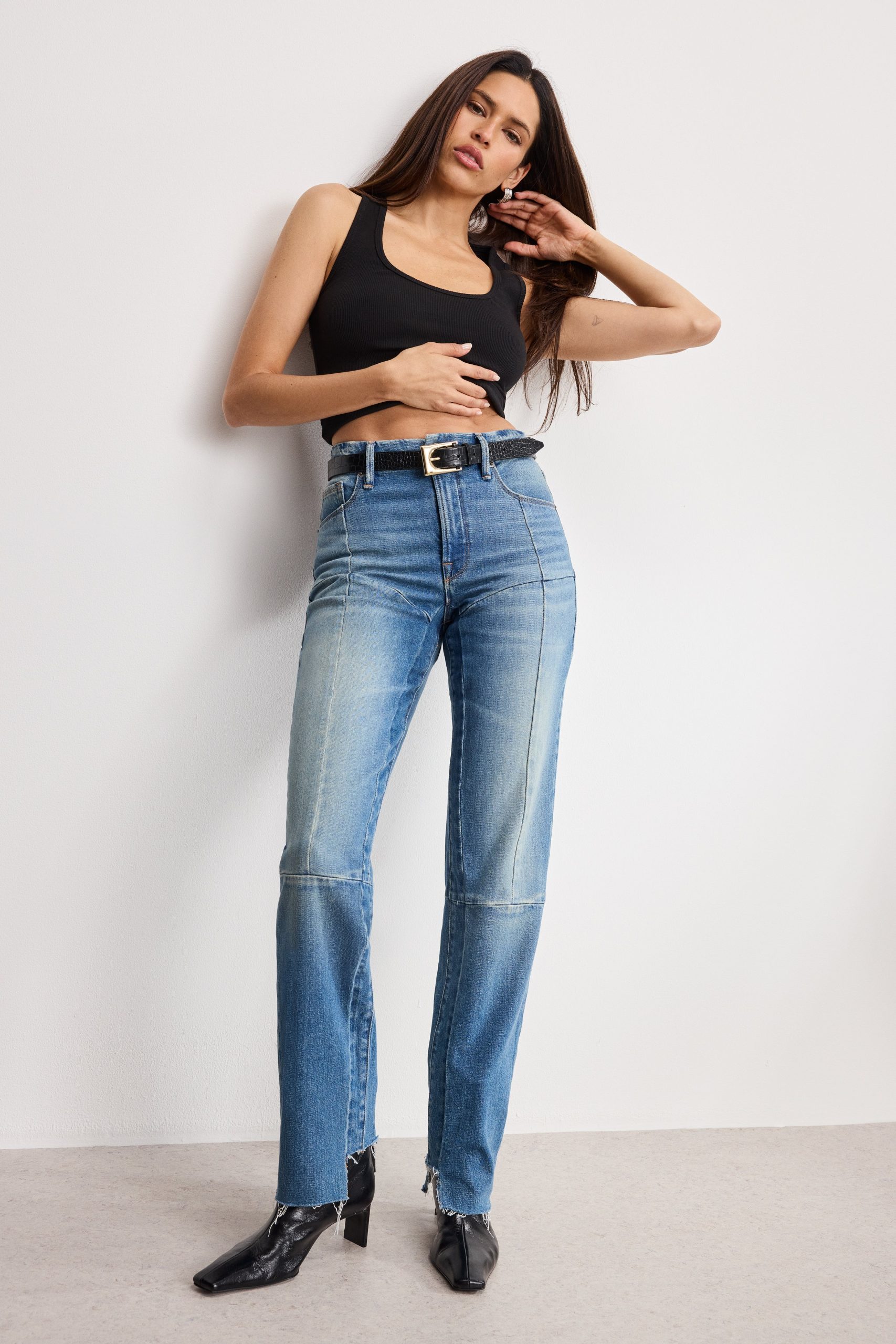 GOOD ICON STRAIGHT JEANS | INDIGO912 - Image 4