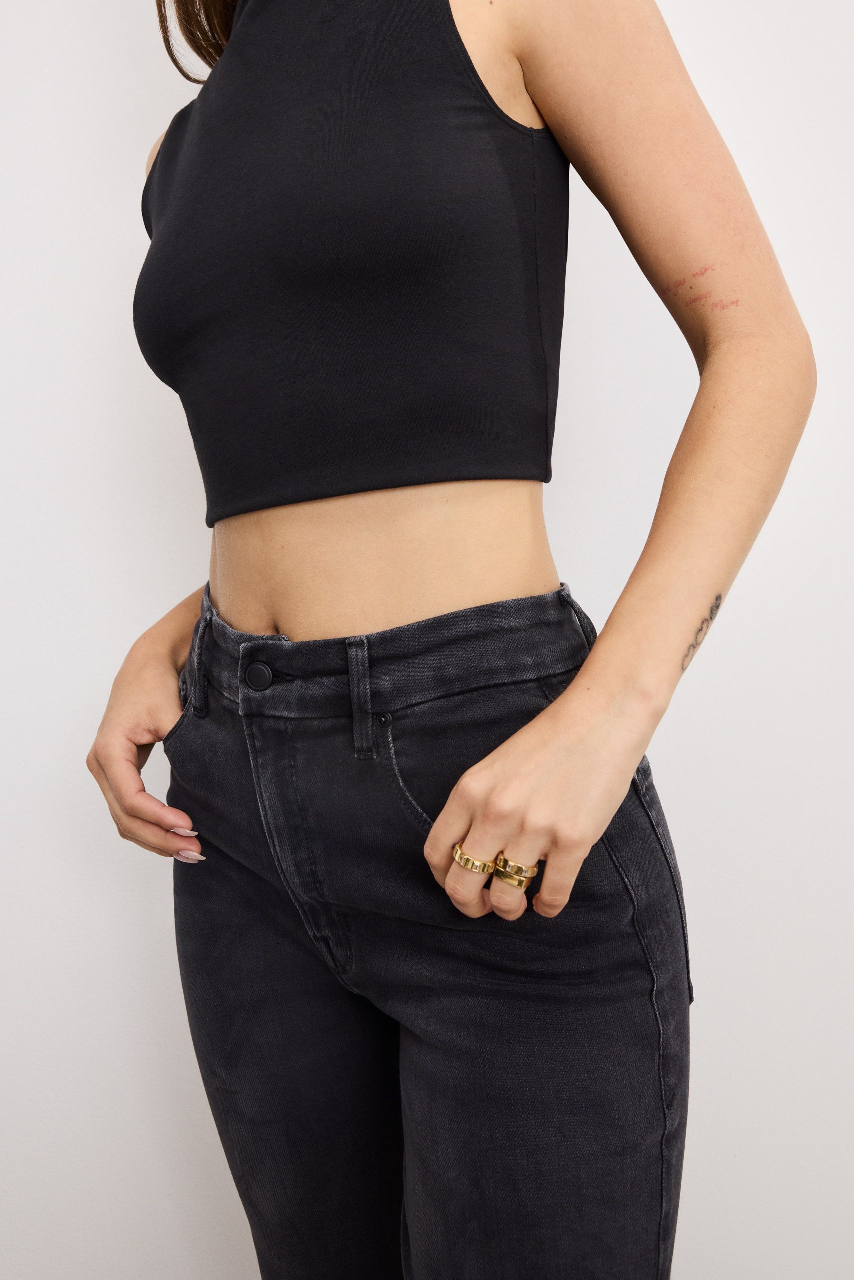 SOFT TECH GOOD TRUE STRAIGHT JEANS | BLACK343 - Image 4