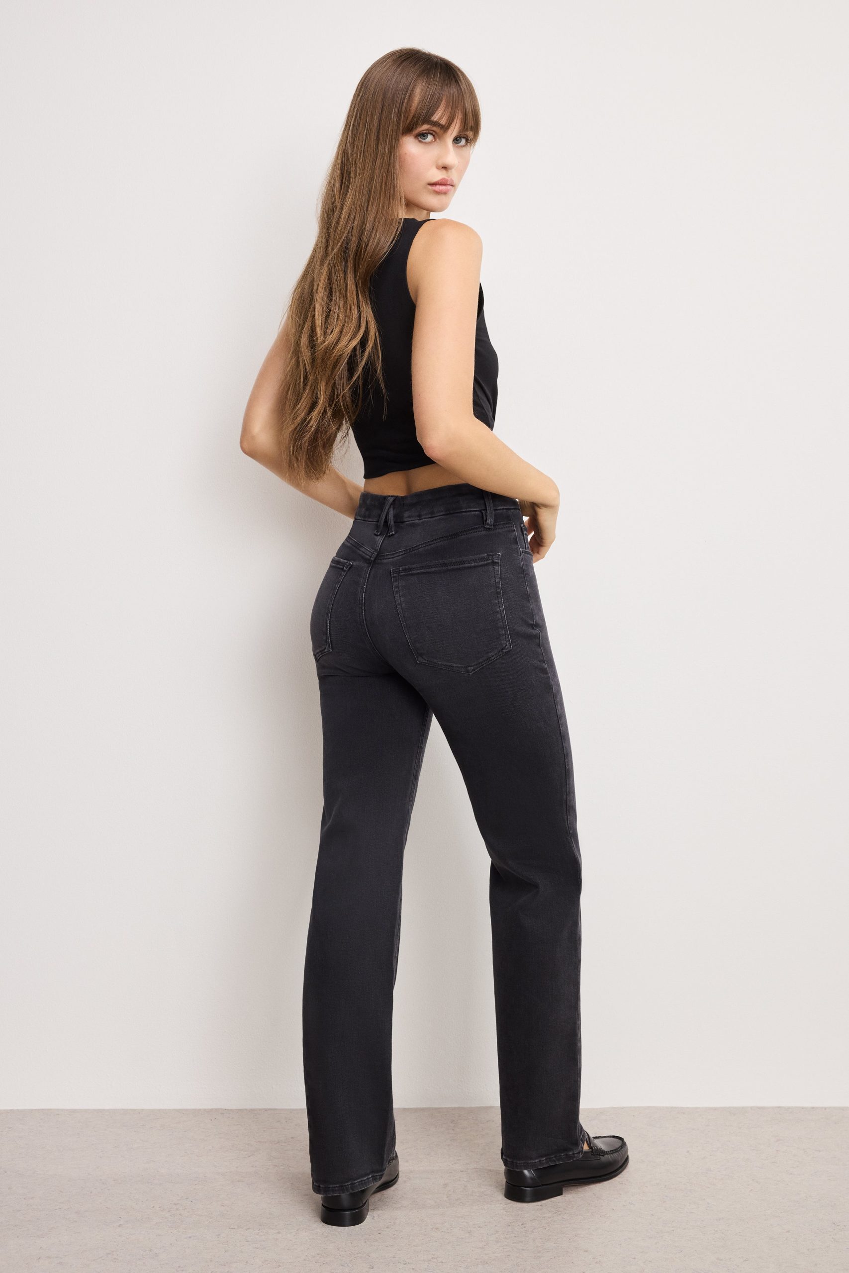 SOFT TECH GOOD TRUE STRAIGHT JEANS | BLACK343 - Image 2