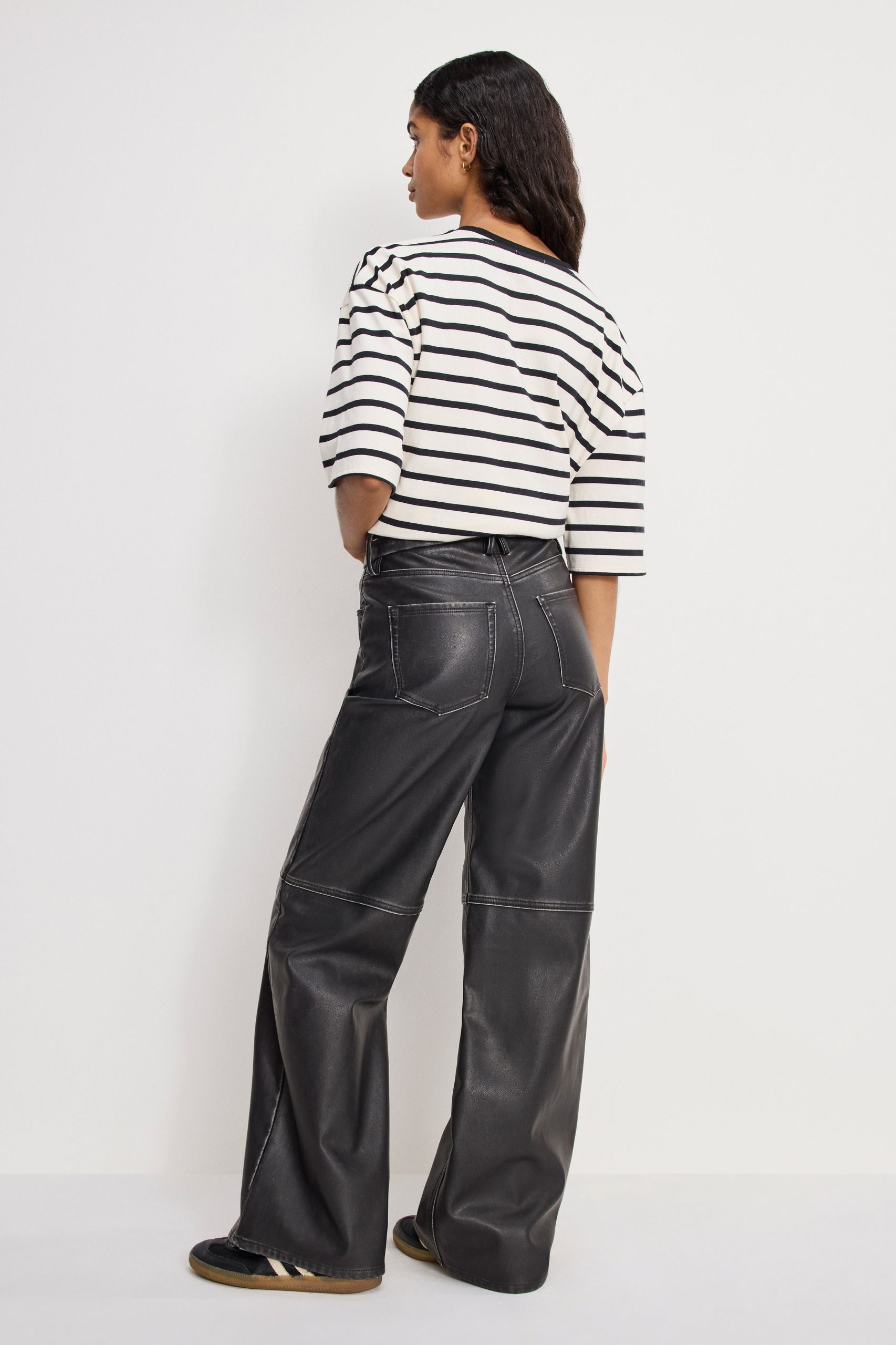 GOOD SKATE FAUX LEATHER PANTS | BLACK001 - Image 3