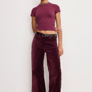 VELVET GOOD WAIST PALAZZO  PANTS | FIG007