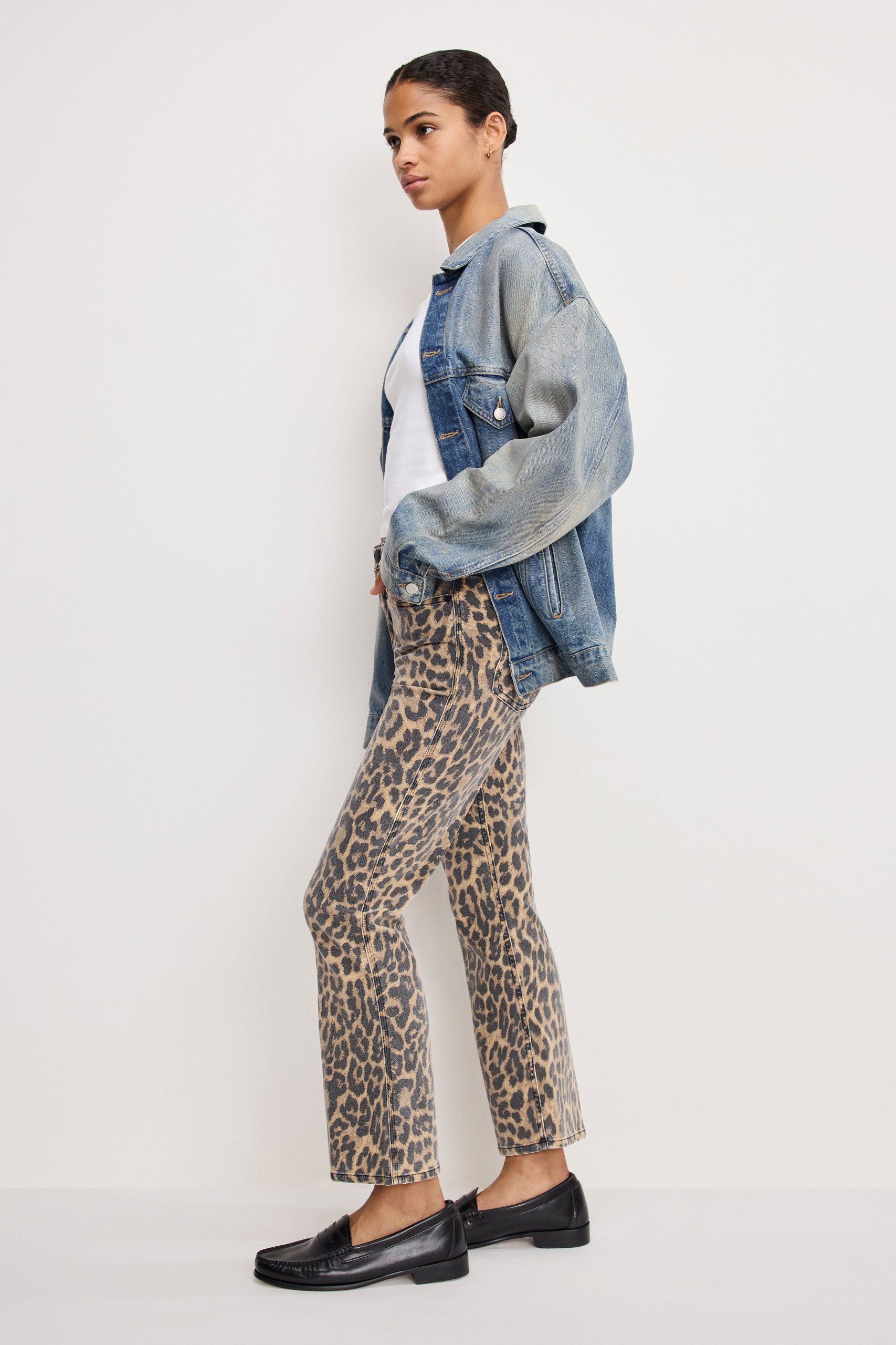 GOOD KICK FLARE LEOPARD JEANS | LUCKY LEOPARD001 - Image 2