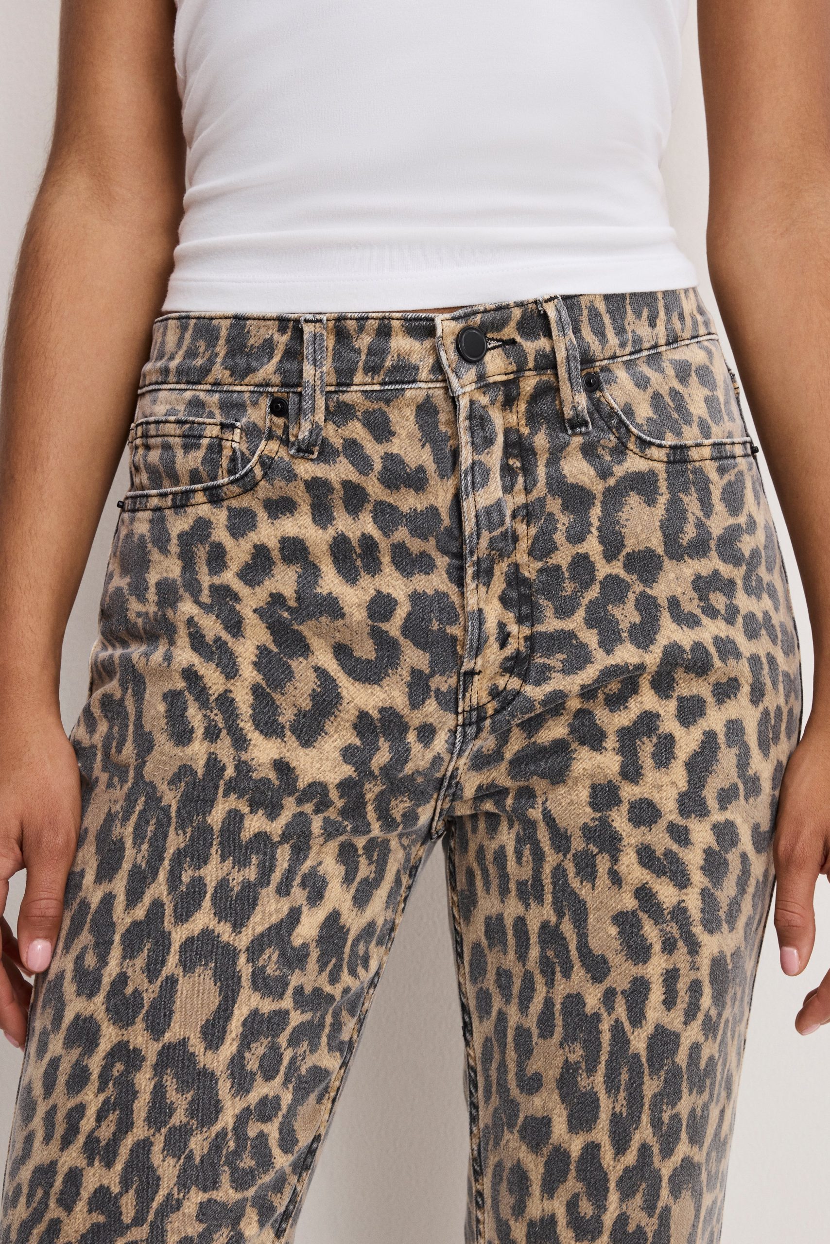 GOOD KICK FLARE LEOPARD JEANS | LUCKY LEOPARD001 - Image 4