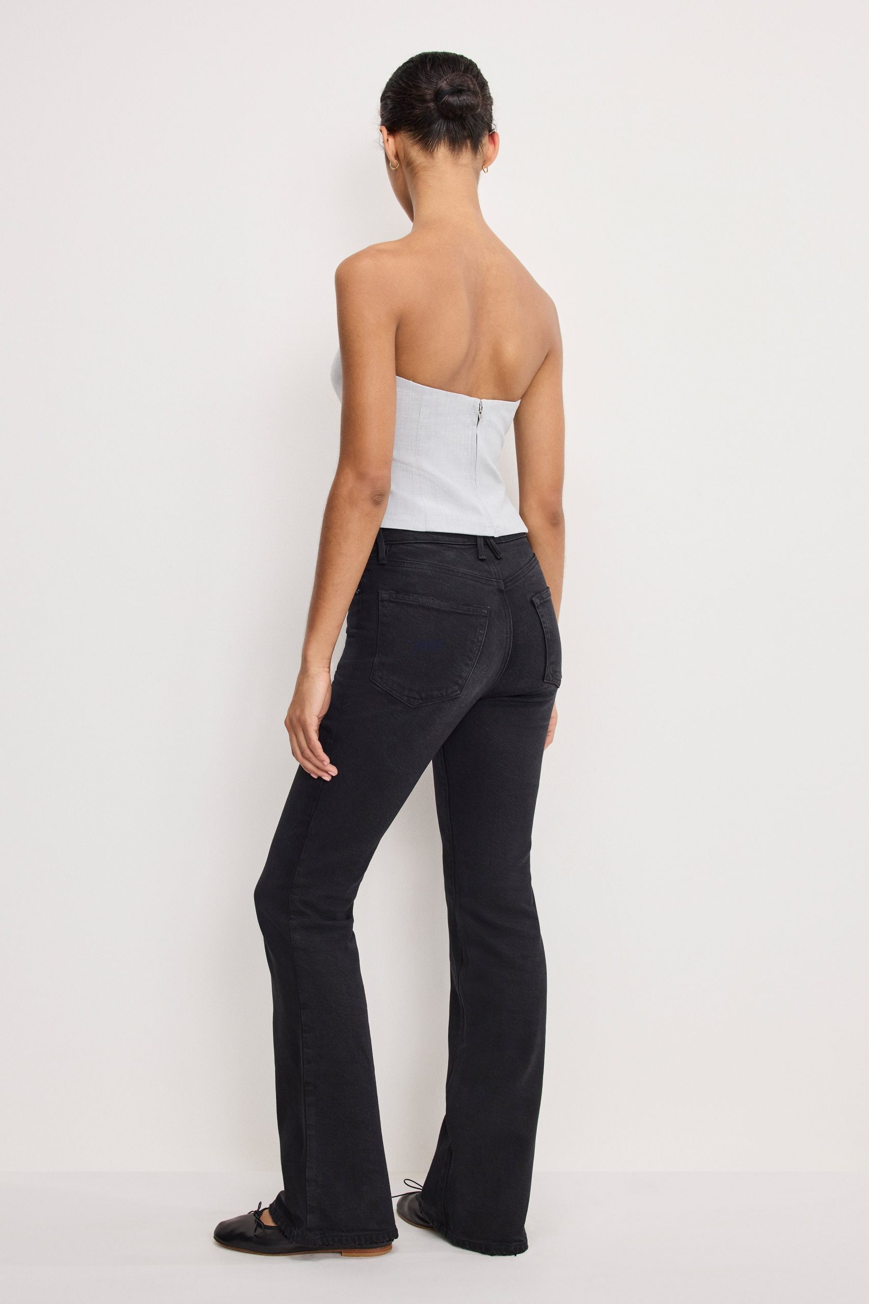 SOFT TECH GOOD CLASSIC BOOTCUT JEANS | BLACK344 - Image 3