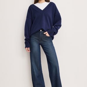 SOFT TECH GOOD WAIST PALAZZO JEANS | INDIGO501