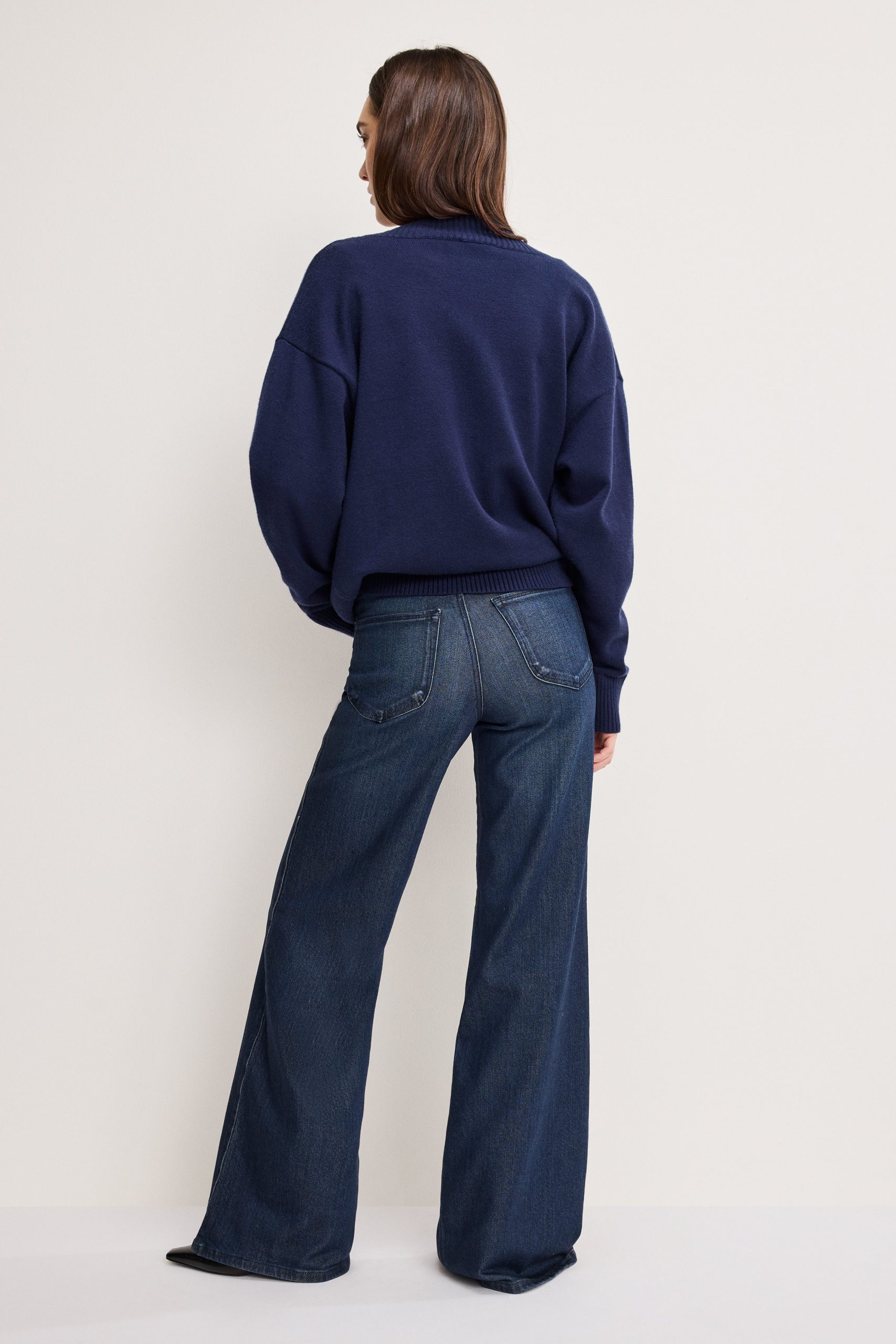 SOFT TECH GOOD WAIST PALAZZO JEANS | INDIGO501 - Image 3