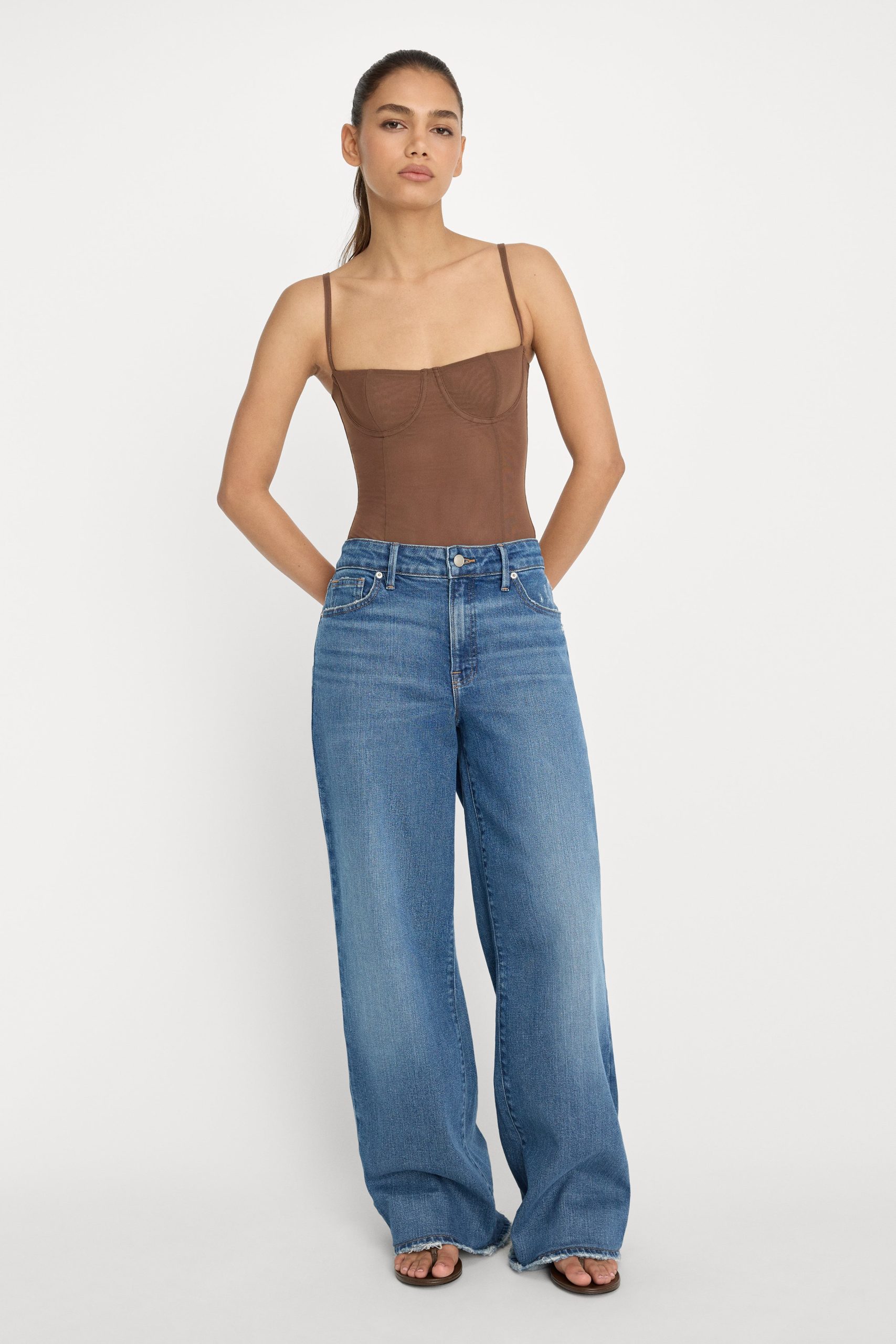 MESH BUSTIER BODYSUIT | SADDLEWOOD - Image 3