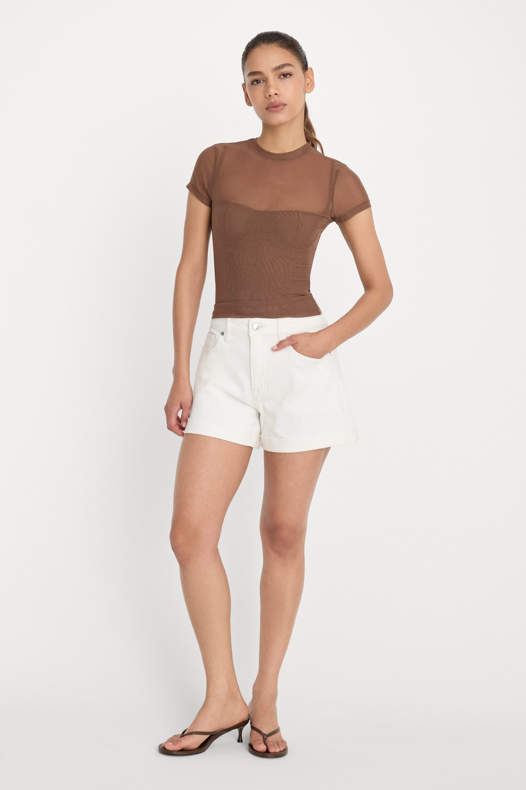 MESH BABY TEE | SADDLEWOOD - Image 3