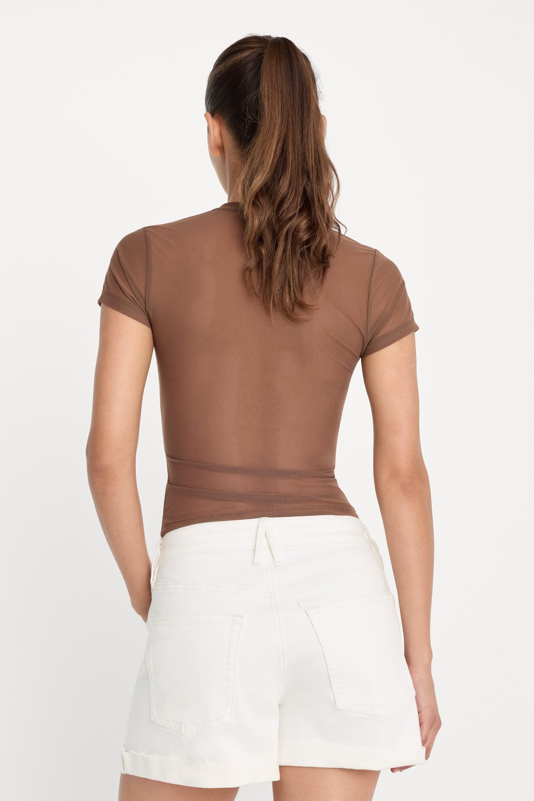 MESH BABY TEE | SADDLEWOOD - Image 5