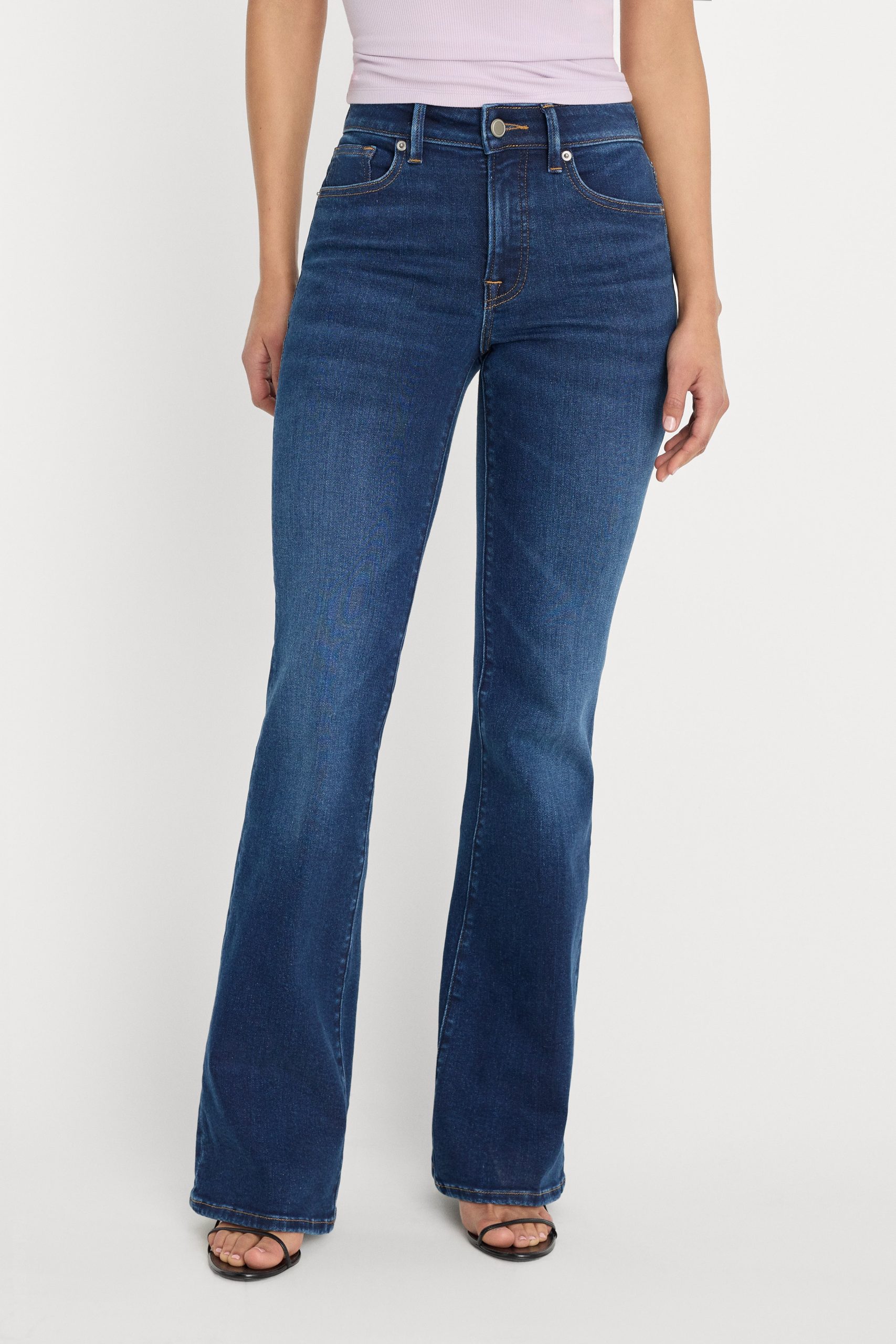 COMPRESSION GOOD LEGS FLARE JEANS | INDIGO1229 - Image 2