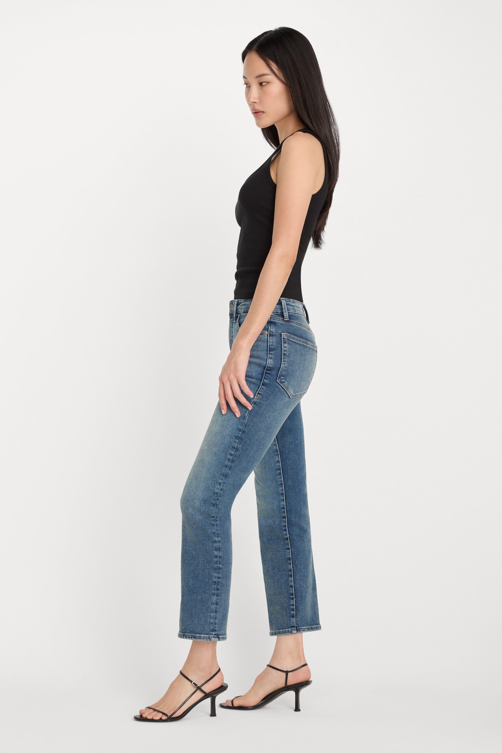 COMPRESSION GOOD LEGS STRAIGHT JEANS | INDIGO254 - Image 3