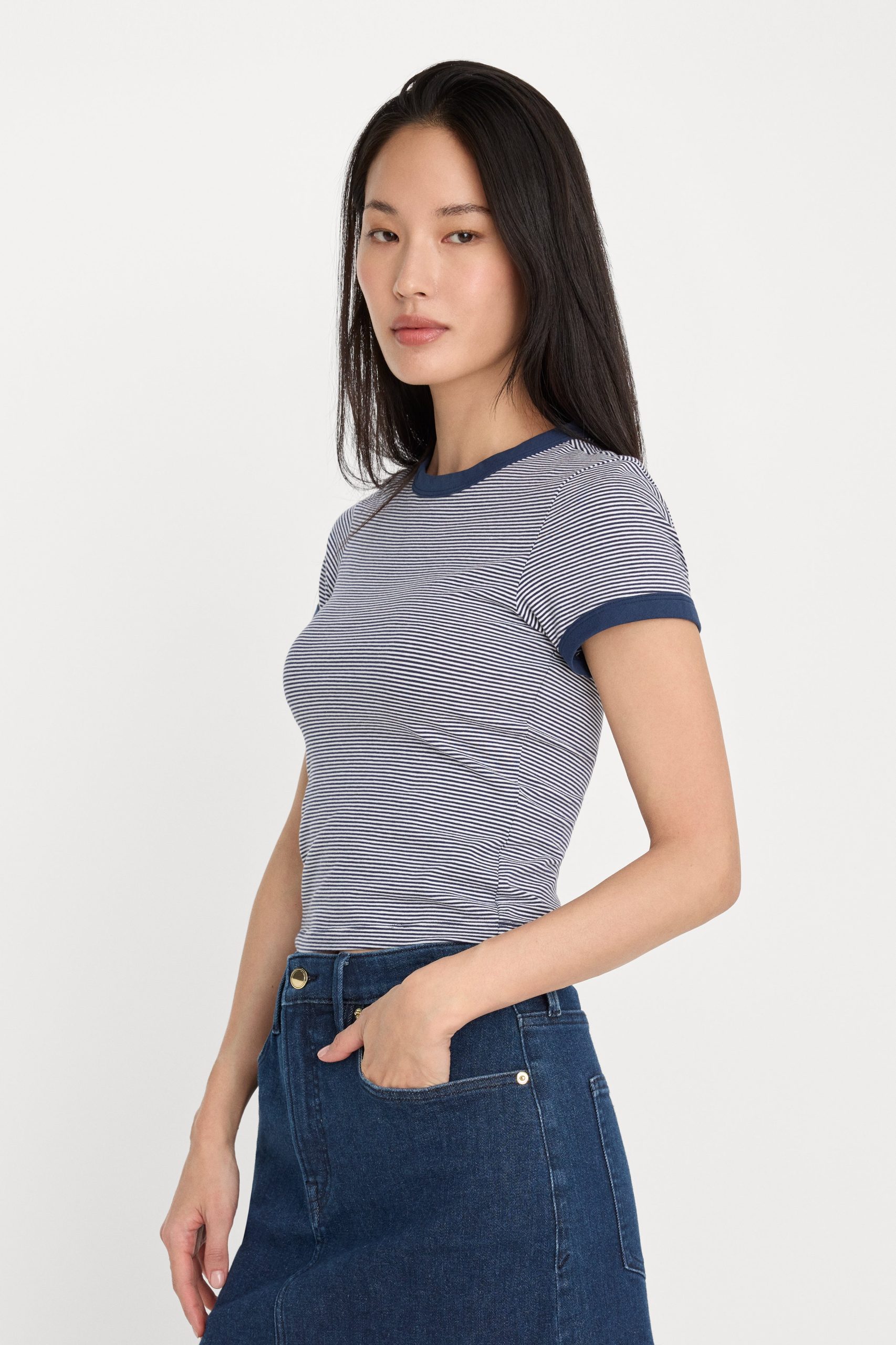THE RINGER BABY TEE | HORIZON STRIPE - Image 2