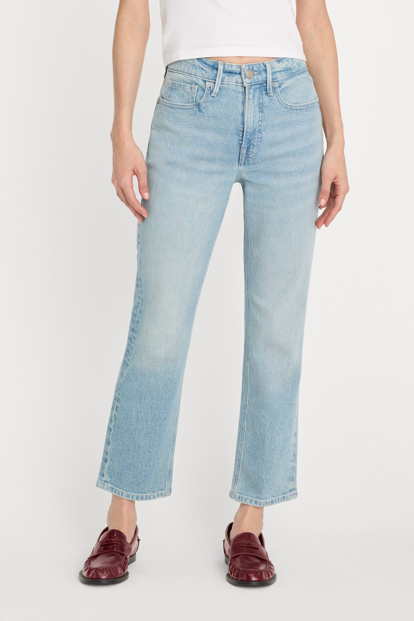 GOOD ICON STRAIGHT ANKLE JEANS | INDIGO1137 - Image 2