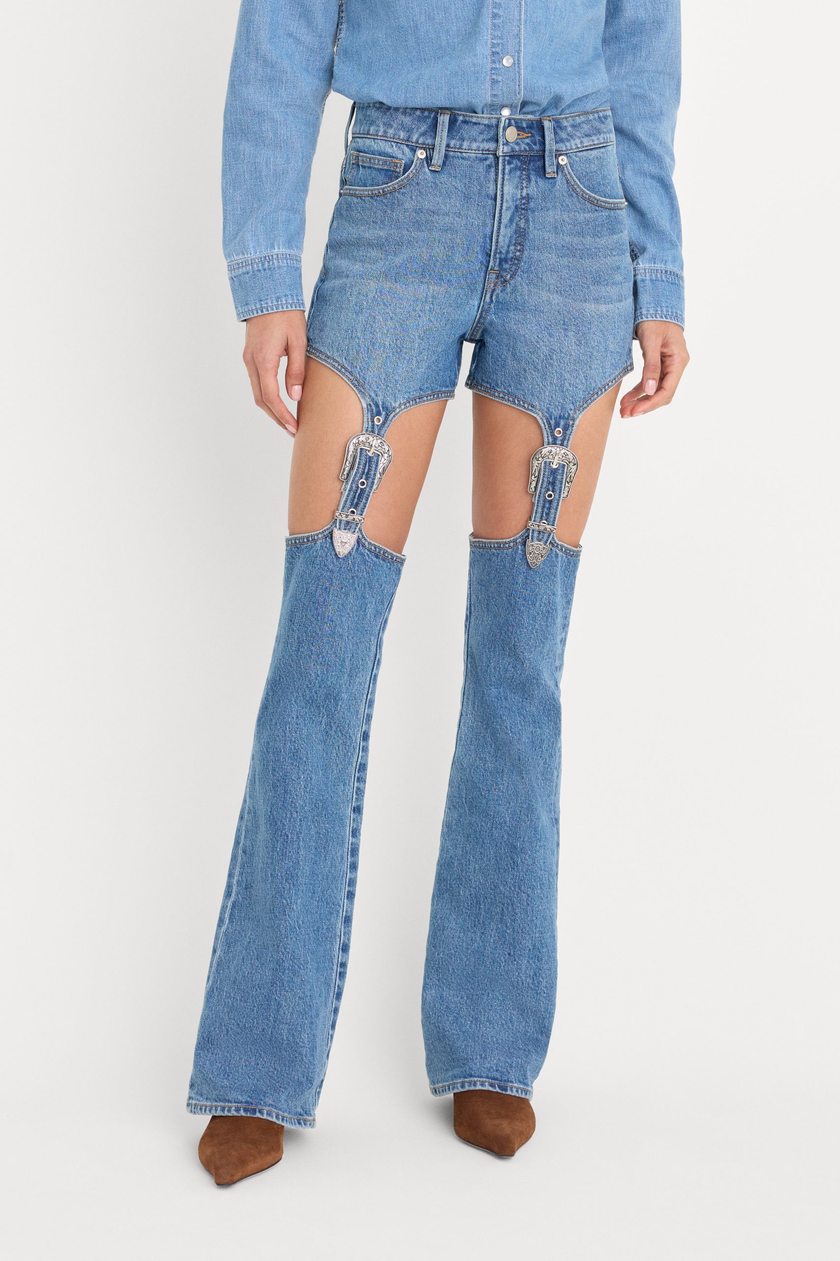 DOLLY JOLEANS BOOTCUT HIGH RISE JEANS | INDIGO1200 - Image 2
