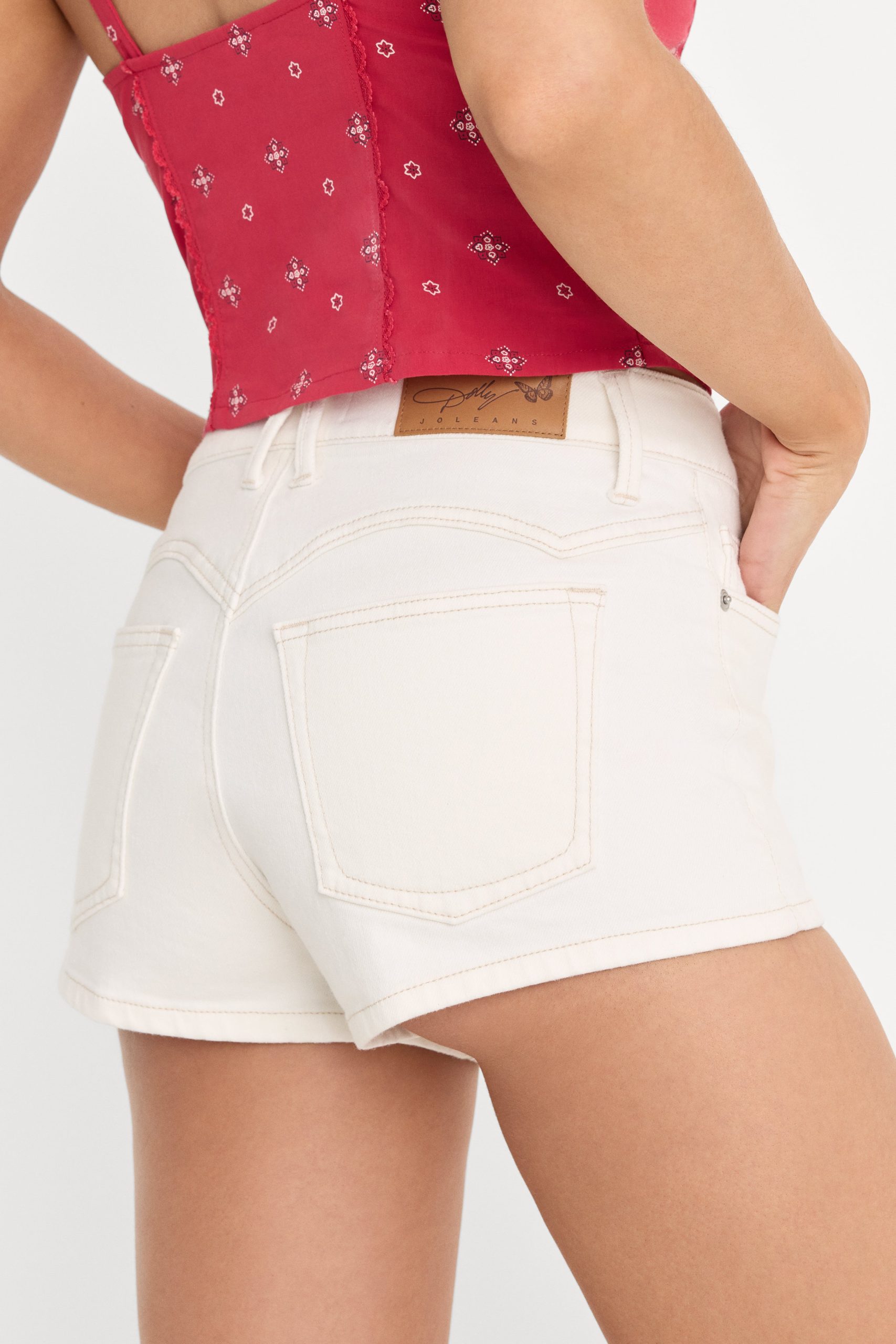 DOLLY GOOD GIRLFRIEND CHEEKY SHORTS | VINTAGE WHITE - Image 5