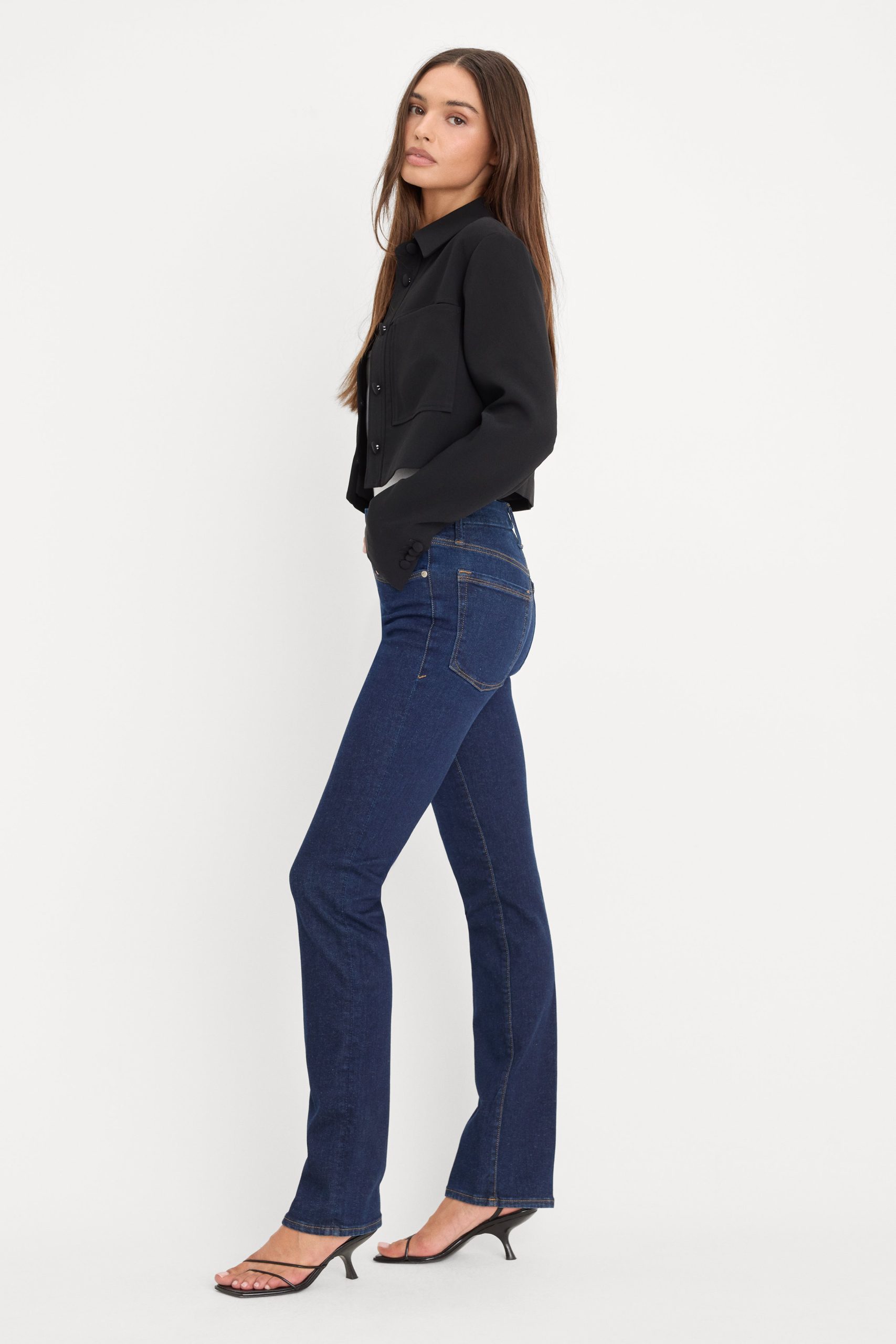 GOOD LEGS STRAIGHT JEANS LONG | DEEPBLUE04 - Image 3