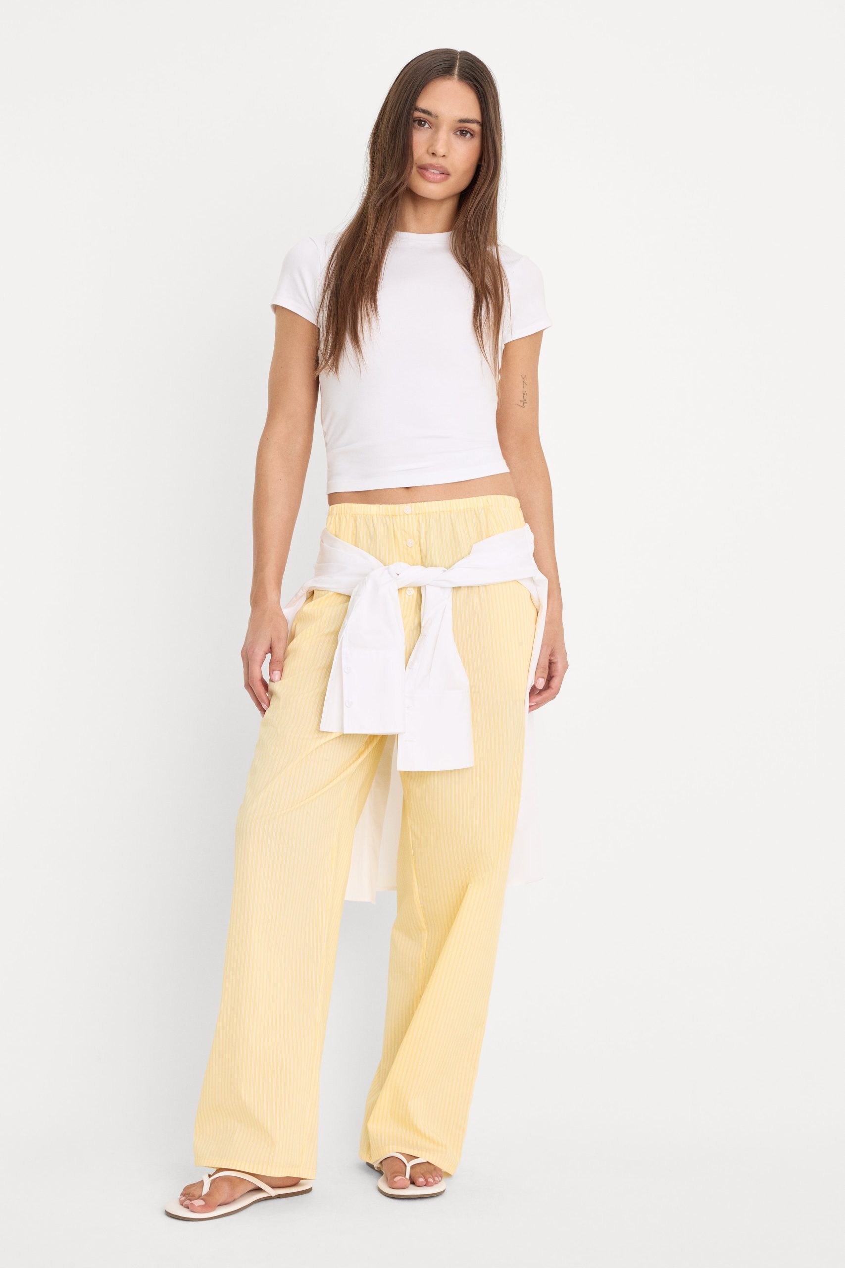 POPLIN PULL ON PANTS | BUTTERBEAM STRIPE - Image 4