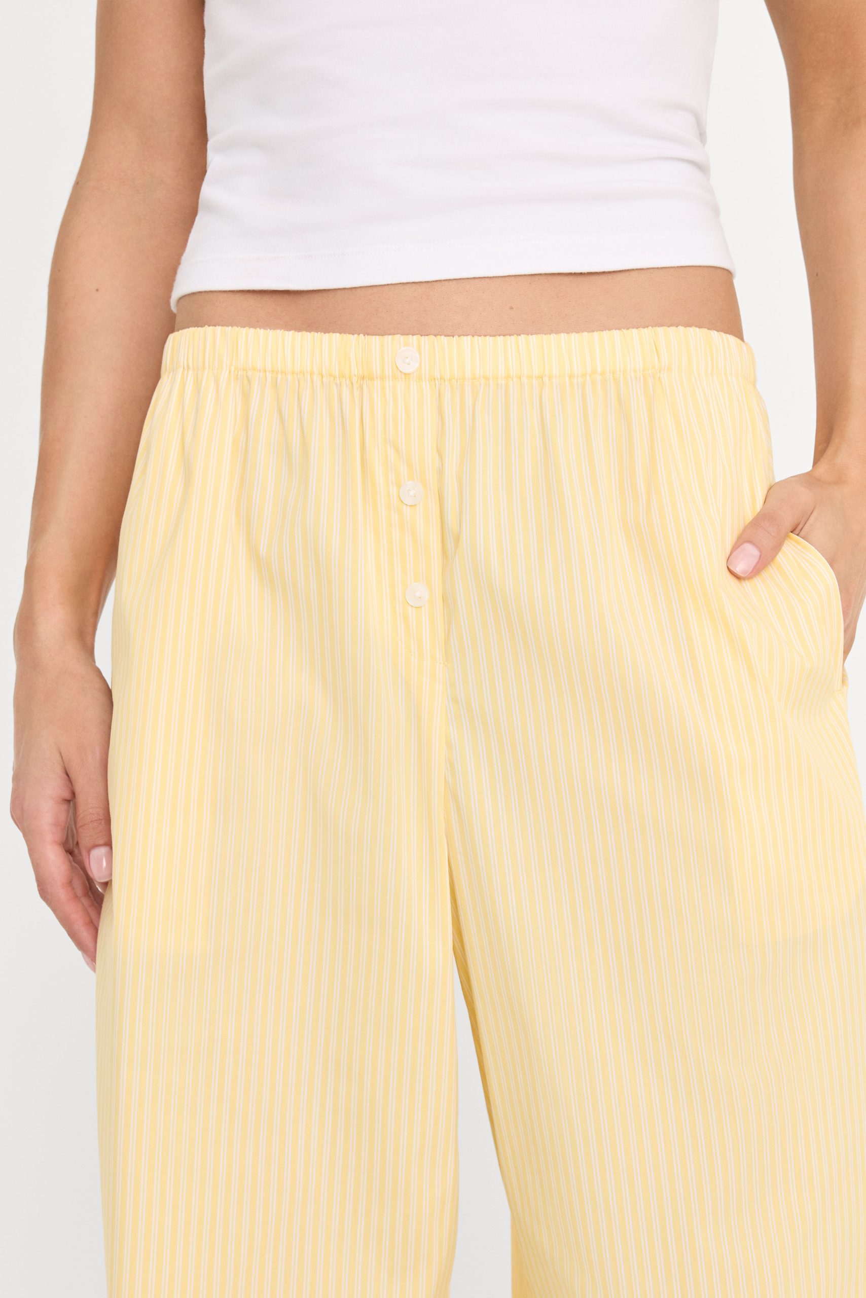 POPLIN PULL ON PANTS | BUTTERBEAM STRIPE - Image 3