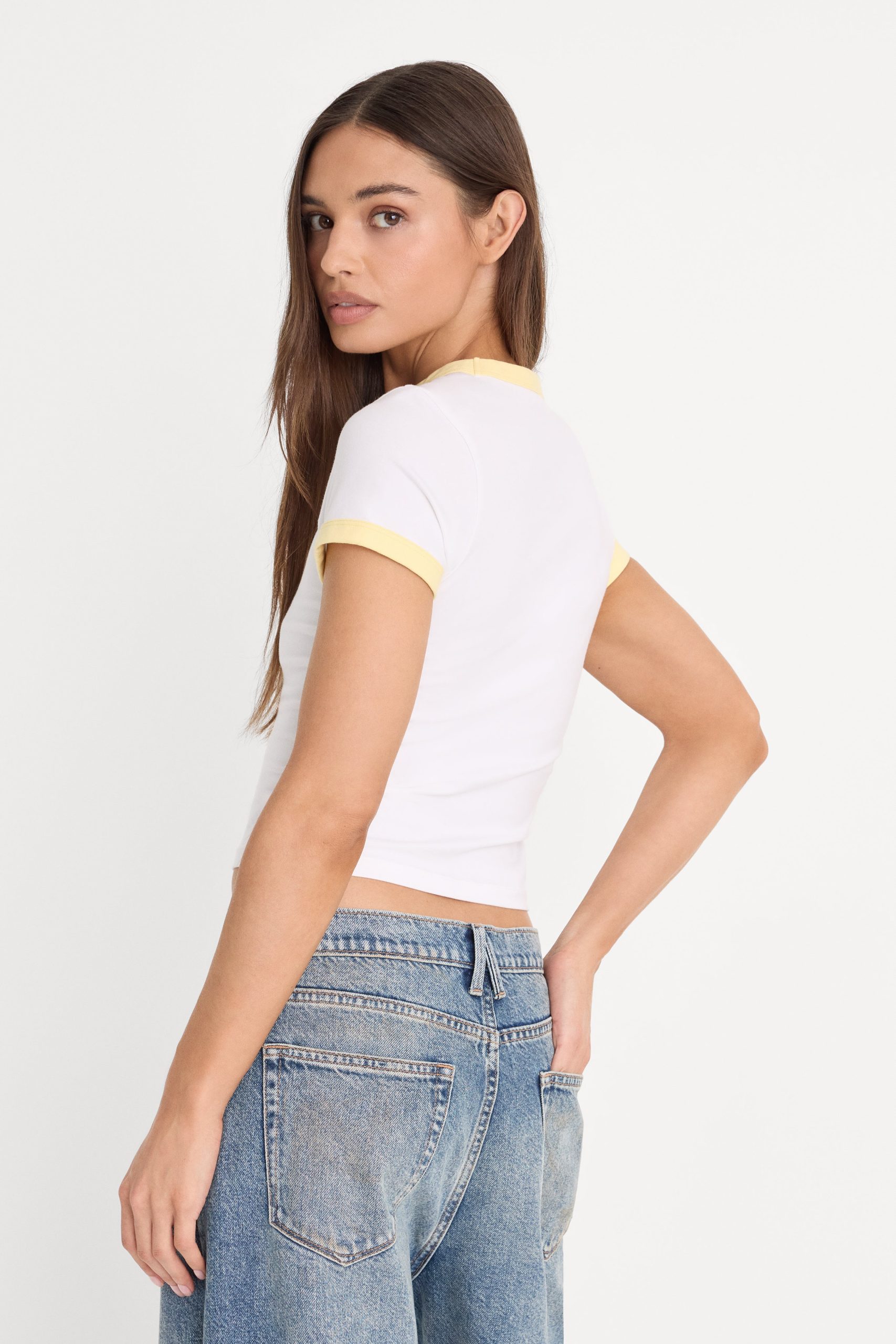 THE RINGER BABY TEE | WHITE001 - Image 2
