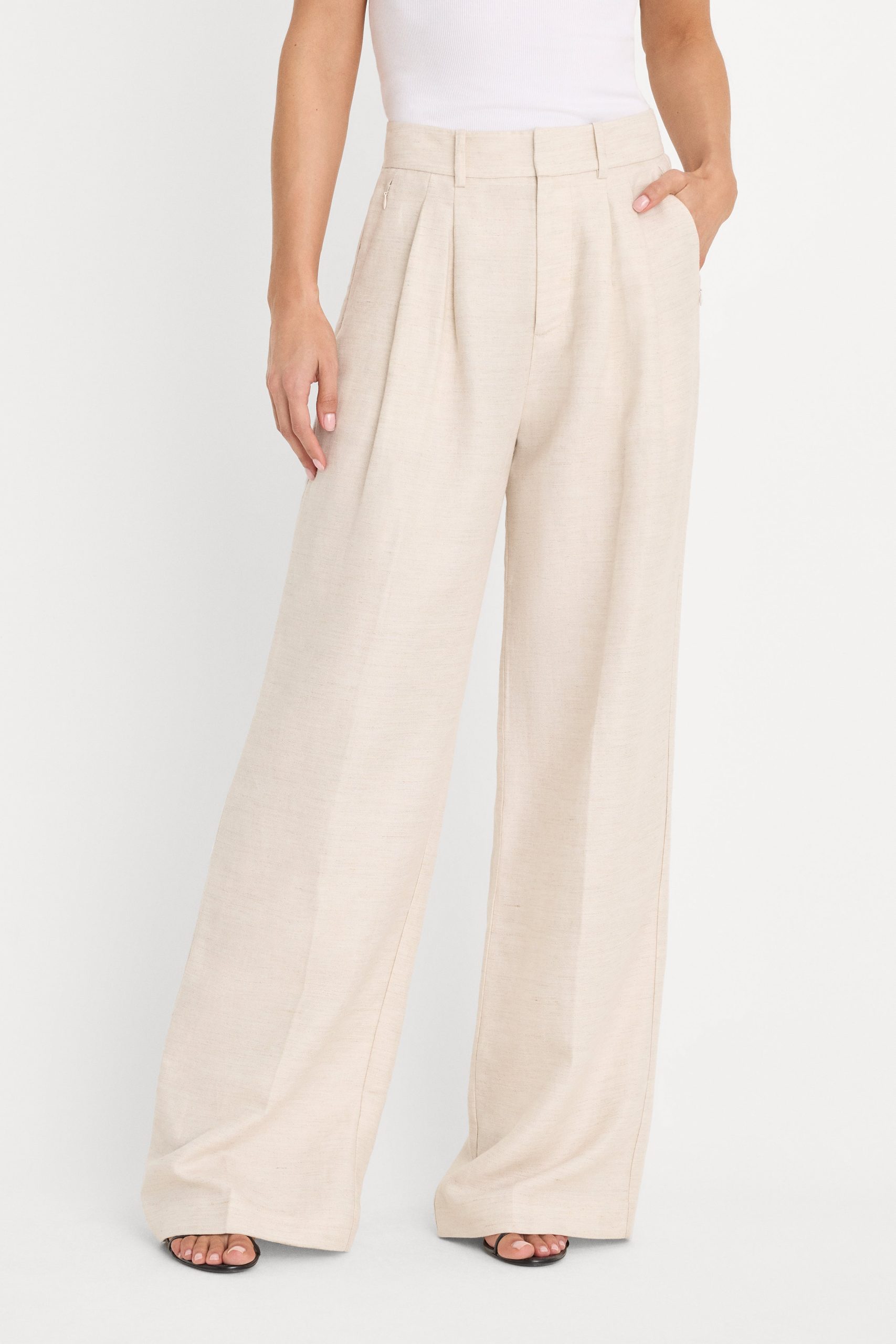 THE RELAXED LINEN TROUSER | OAT - Image 2