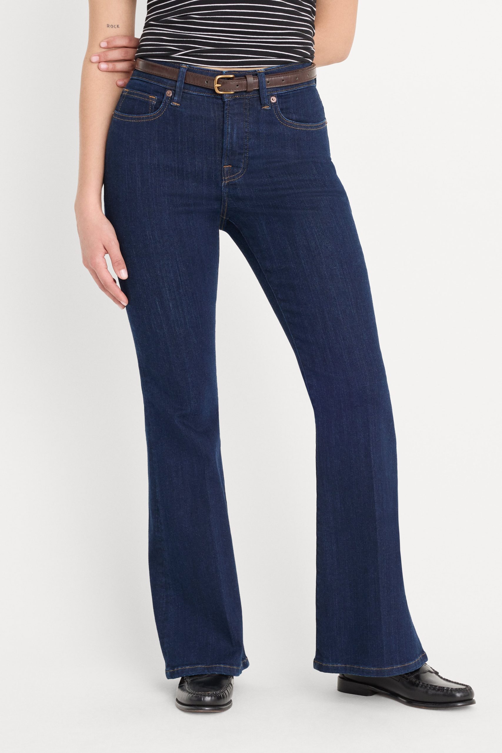 GOOD PETITE FLARE JEANS | INDIGO1153 - Image 2