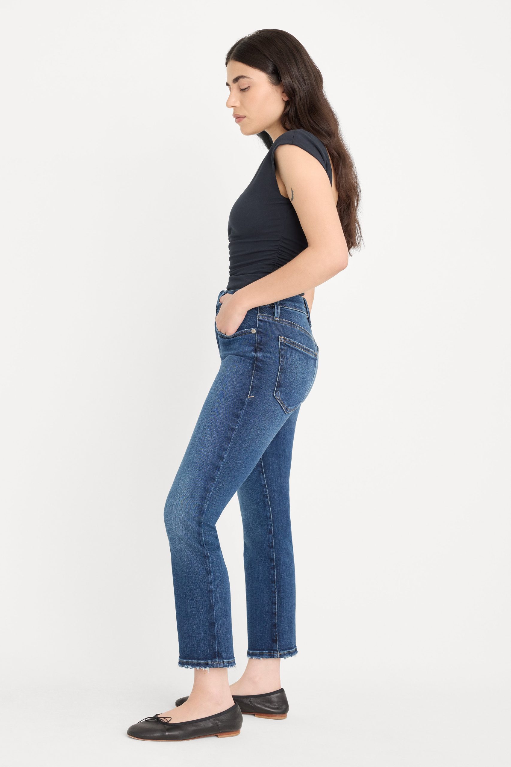 SOFT TECH GOOD PETITE STRAIGHT JEANS|INDIGO511 - Image 3