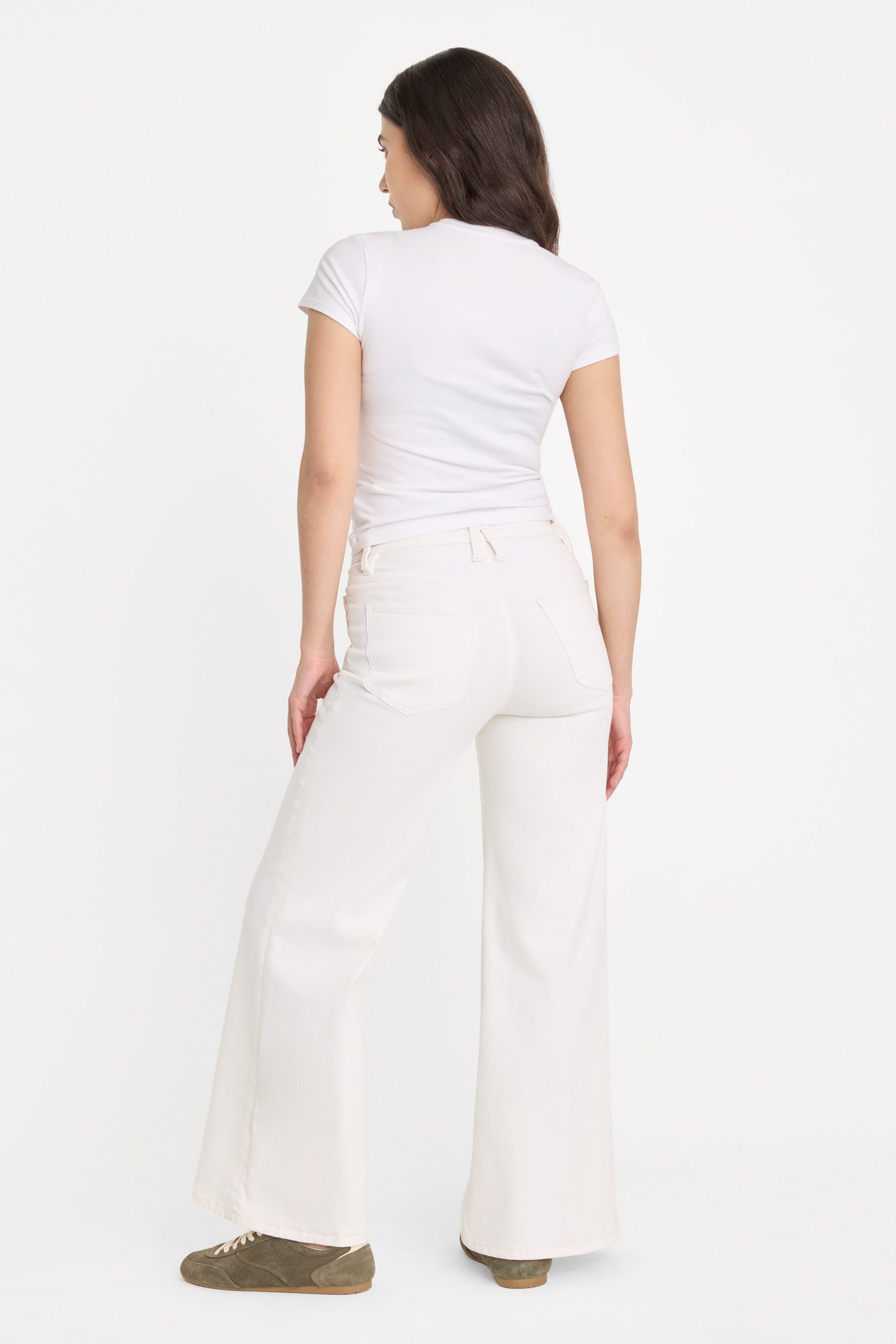 GOOD PETITE PALAZZO JEANS | WHITE001 - Image 4