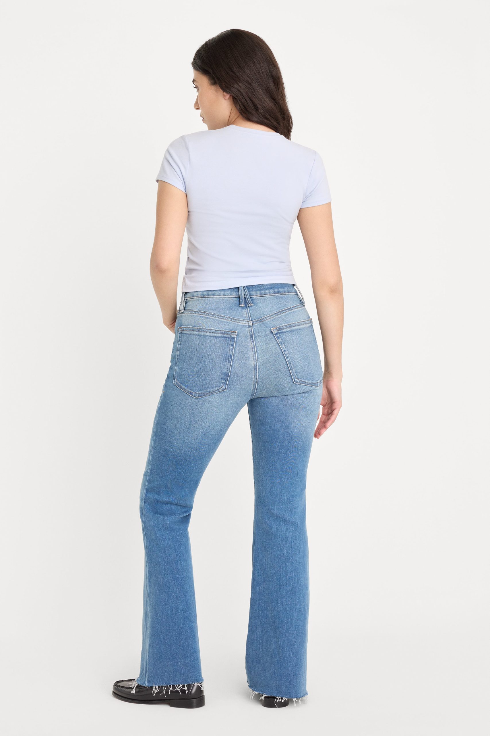 SOFT TECH GOOD PETITE FLARE JEANS | INDIGO1211 - Image 5