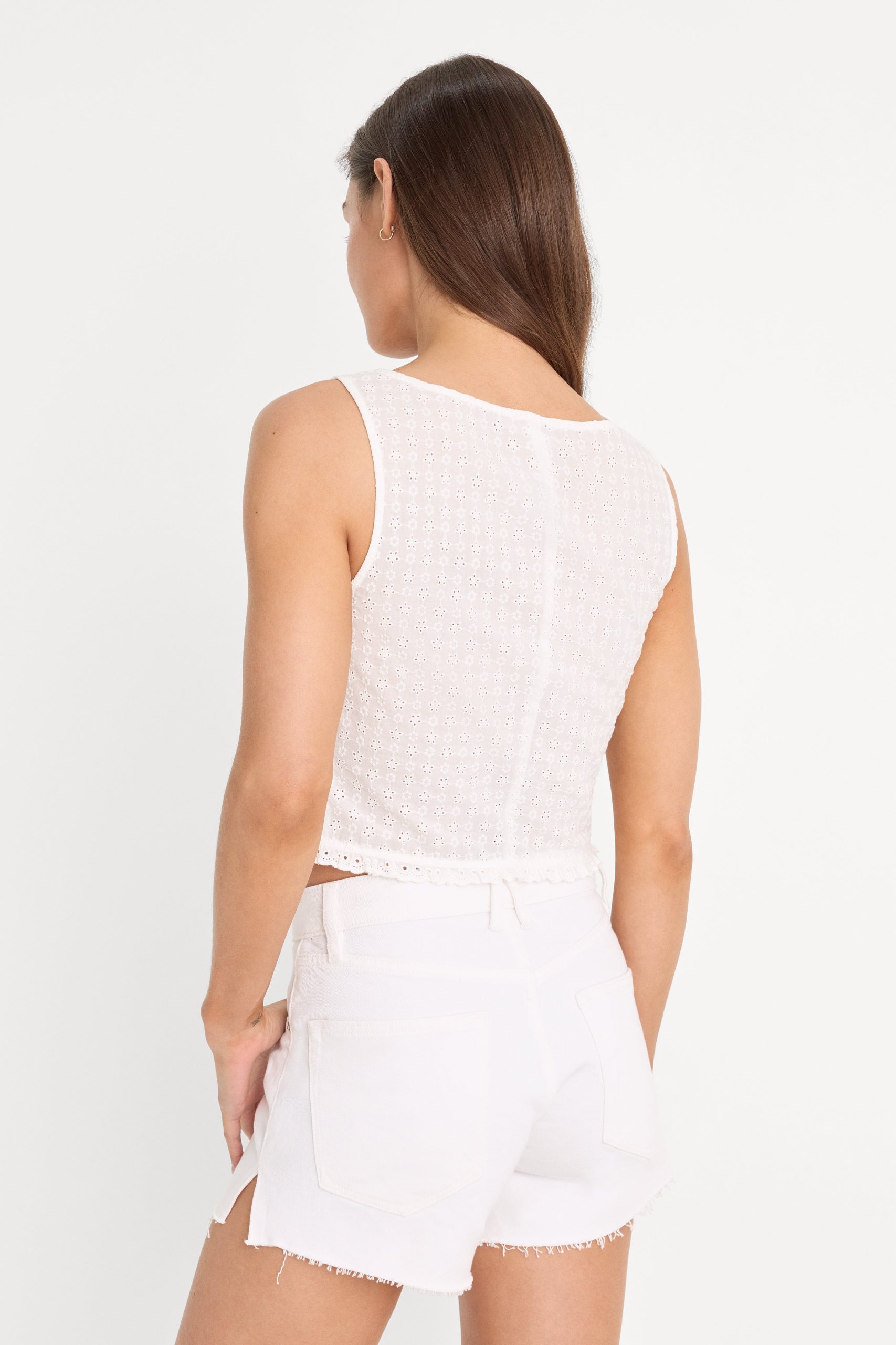 THE EYELET TOP | WHITE001 - Image 5