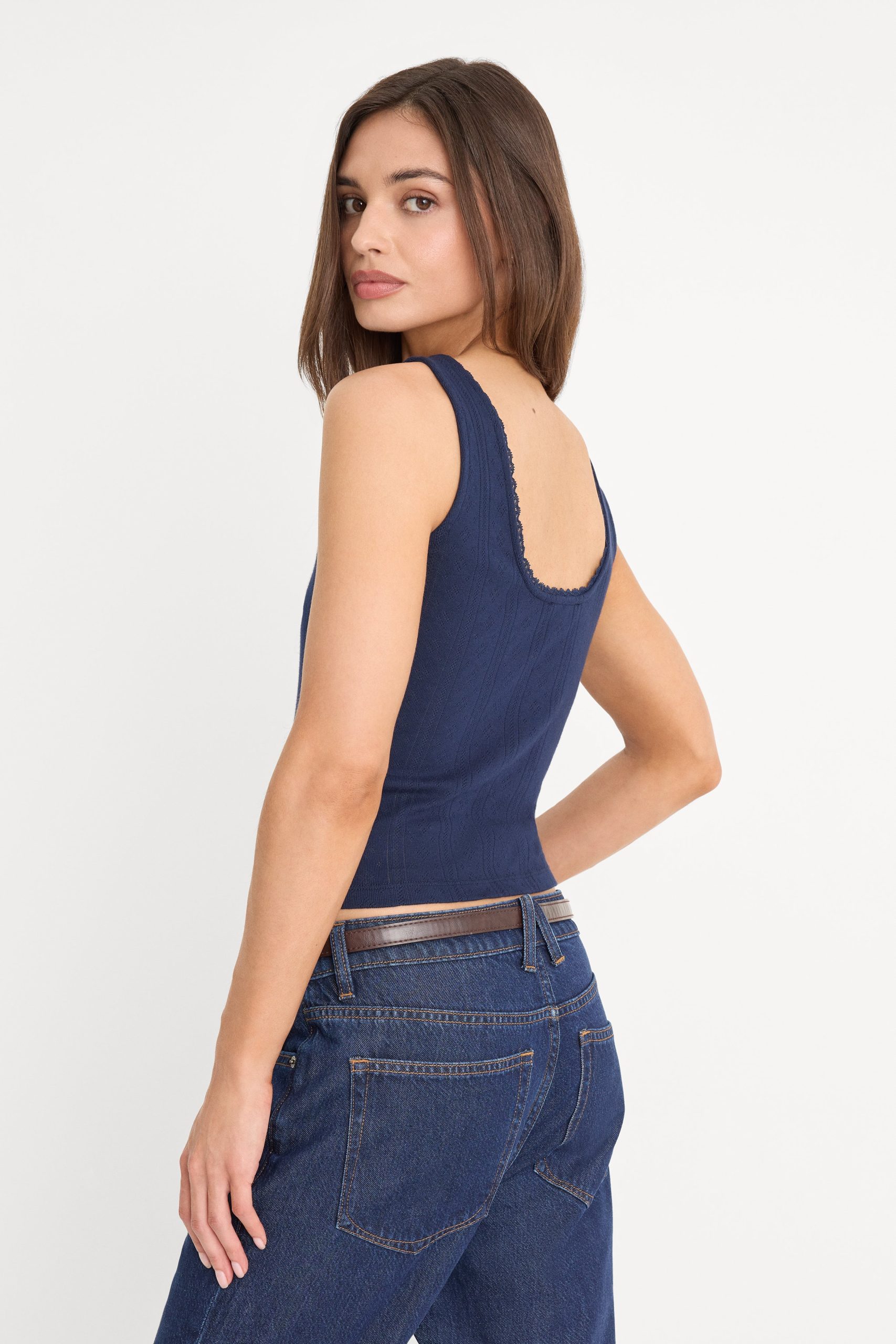 THE POINTELLE BUTTON DOWN TANK | HORIZON INK - Image 5