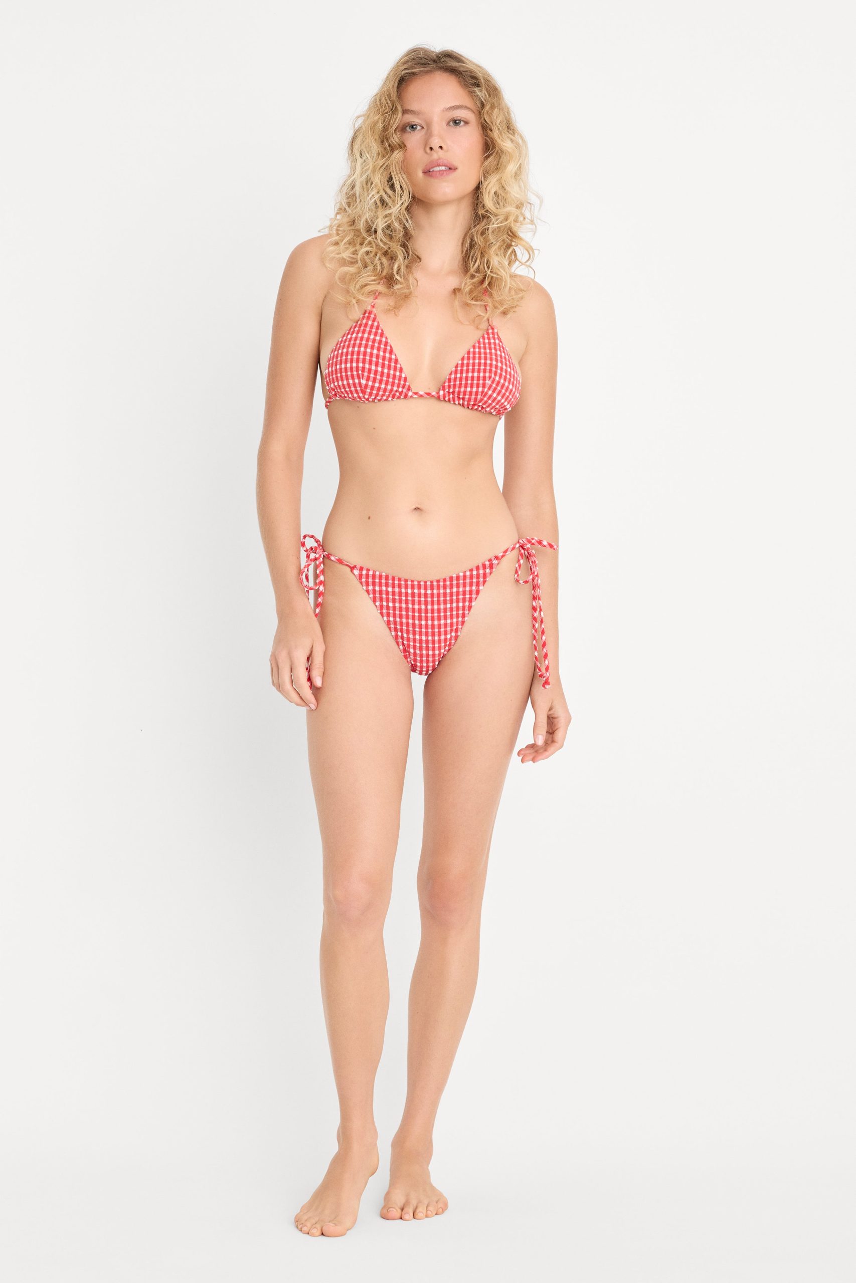 THE STRING BIKINI TOP | POP GINGHAM LARGE - Image 4