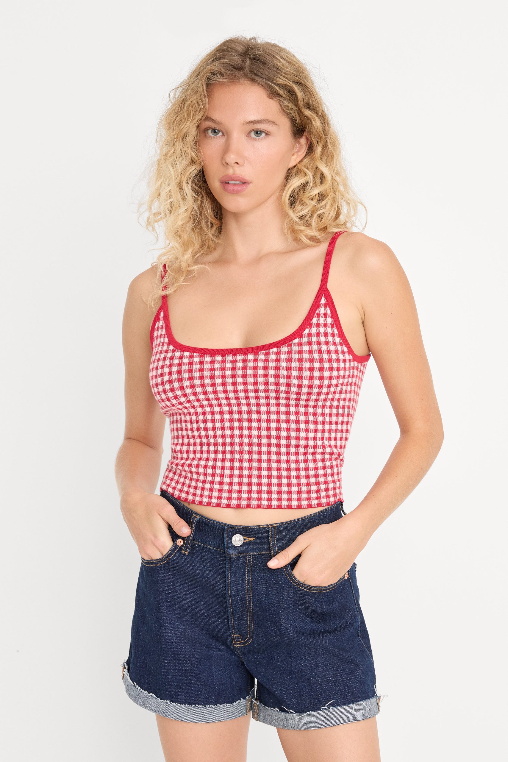 THE KEEPSAKE TANK | CHERRY GINGHAM