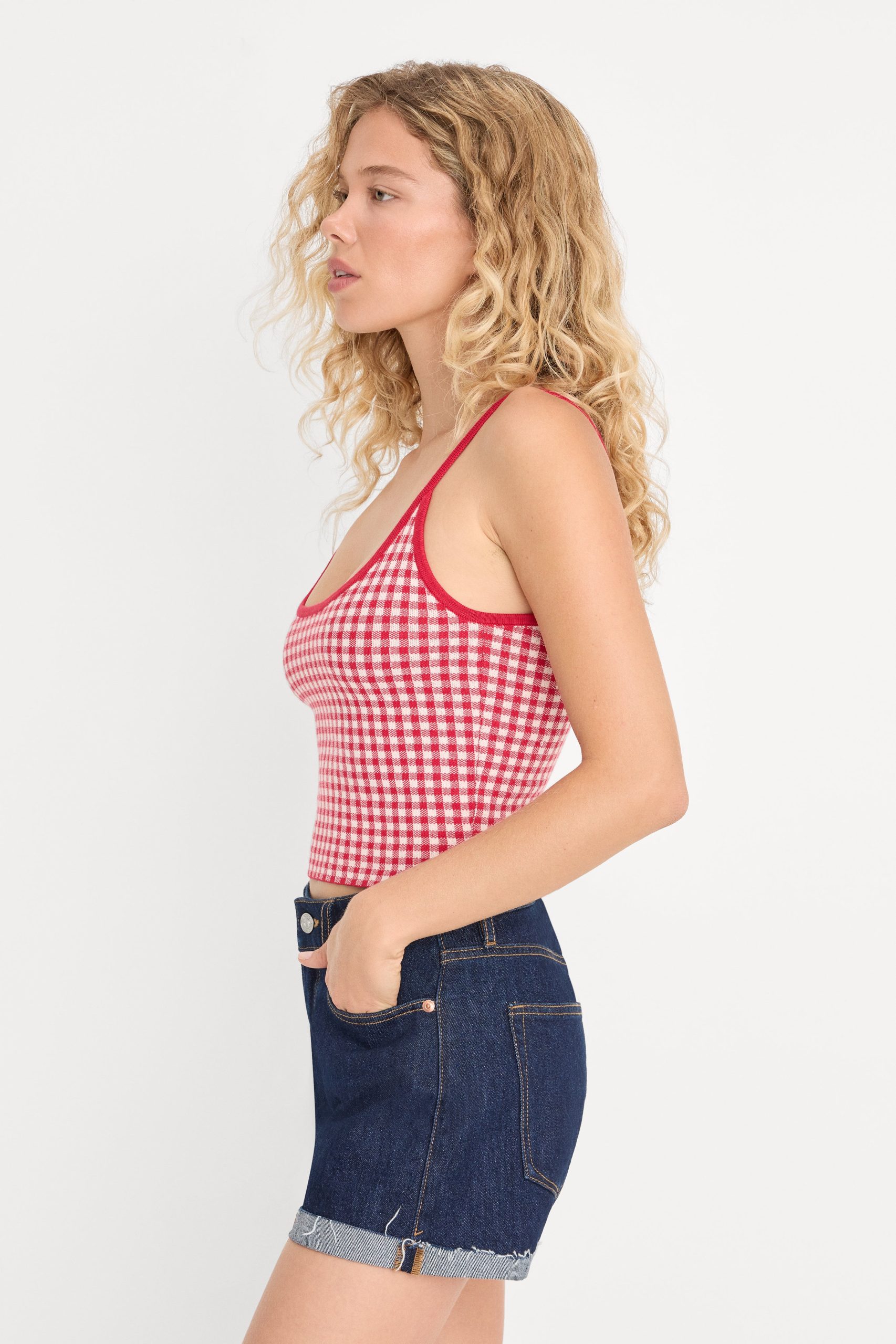 THE KEEPSAKE TANK | CHERRY GINGHAM - Image 3