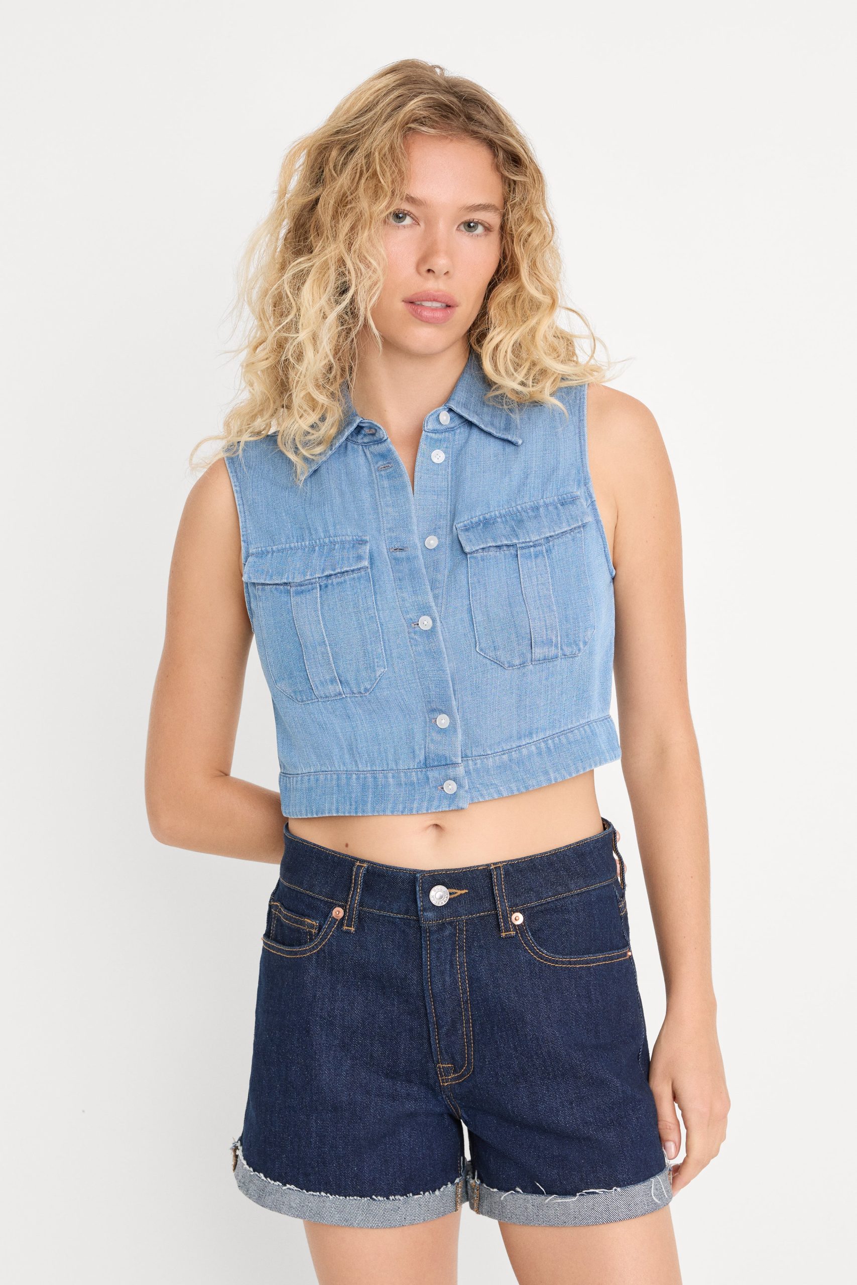 THE DENIM ANCHOR TOP | INDIGO1391