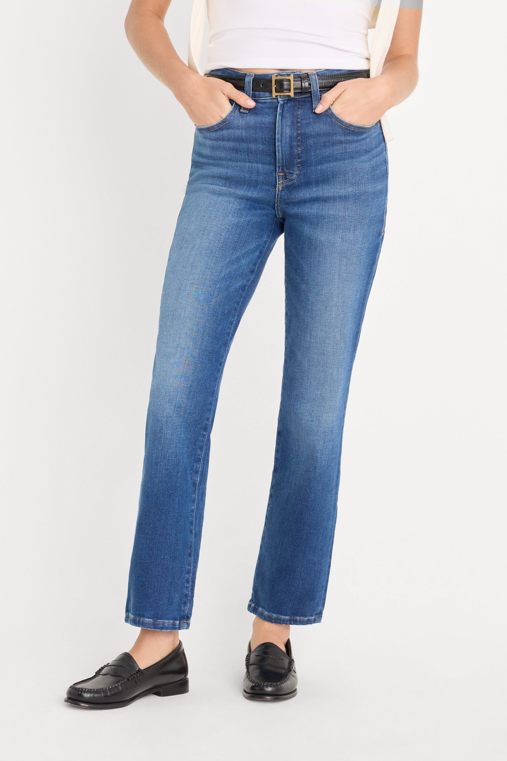 SOFT TECH GOOD LEGS STRAIGHT JEANS | INDIGO1233 - Image 2
