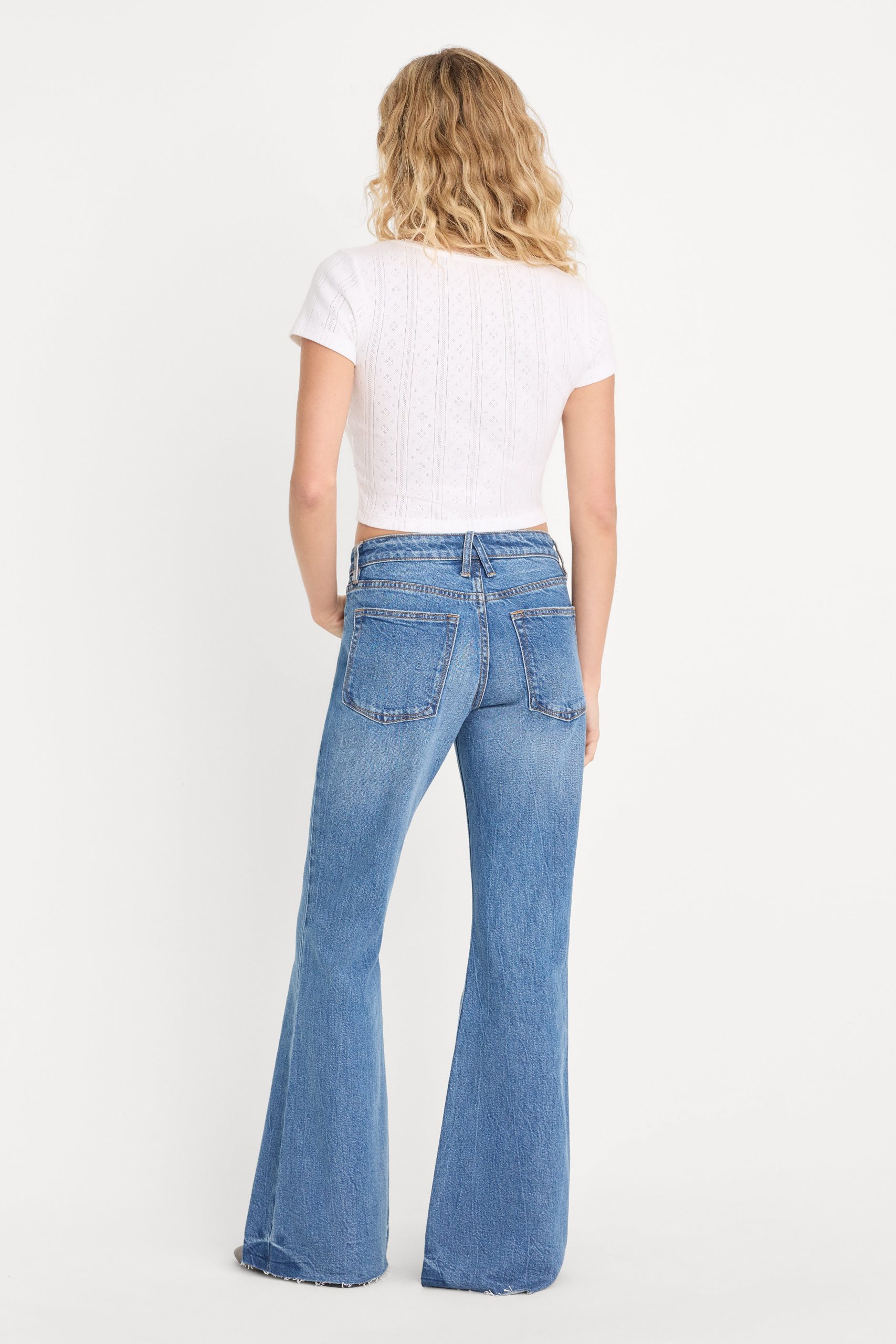 VINTAGE LOW RELAXED FLARE JEANS | INDIGO1287 - Image 5