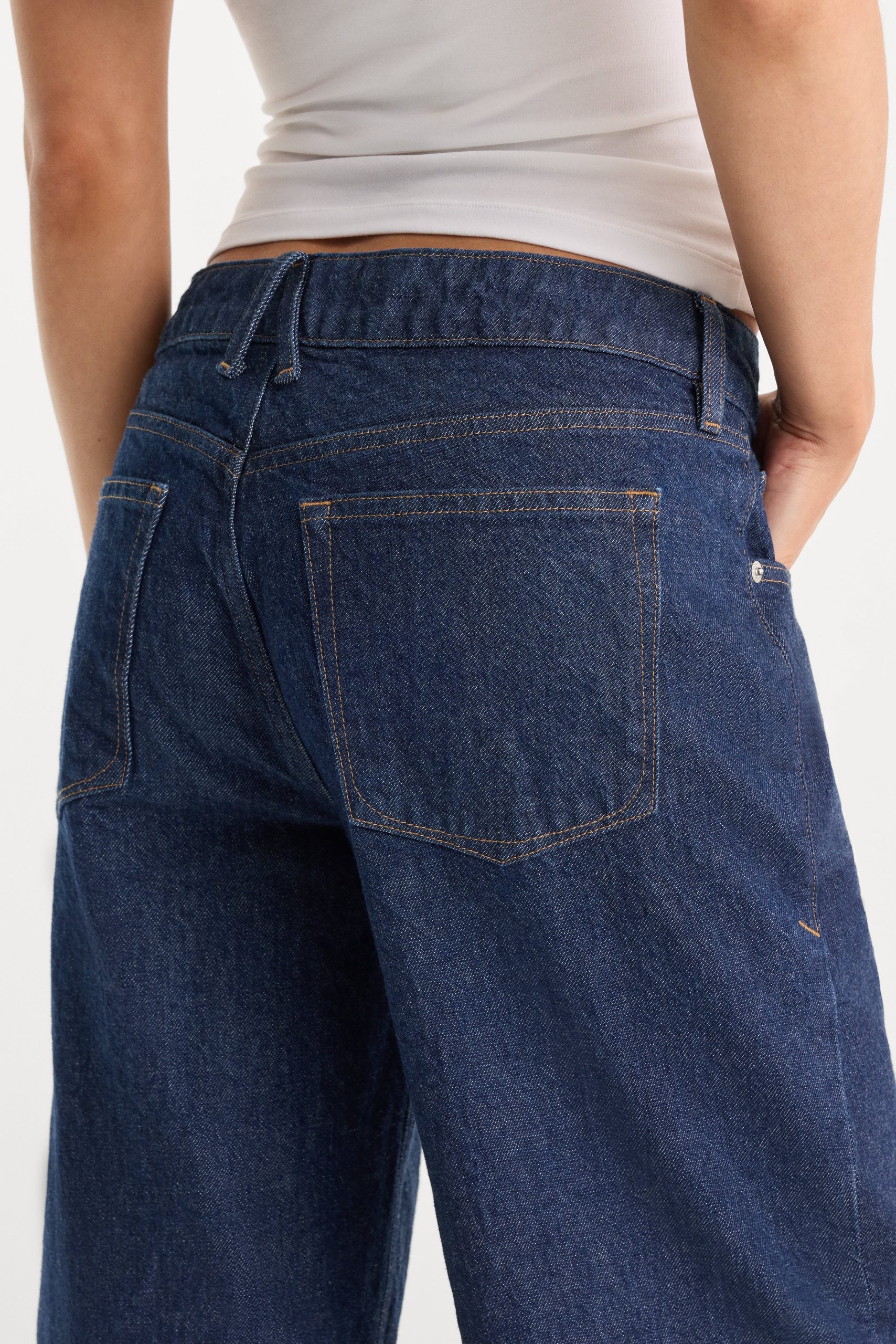 LOW RELAXED STRAIGHT JEANS | RINSE - Image 6