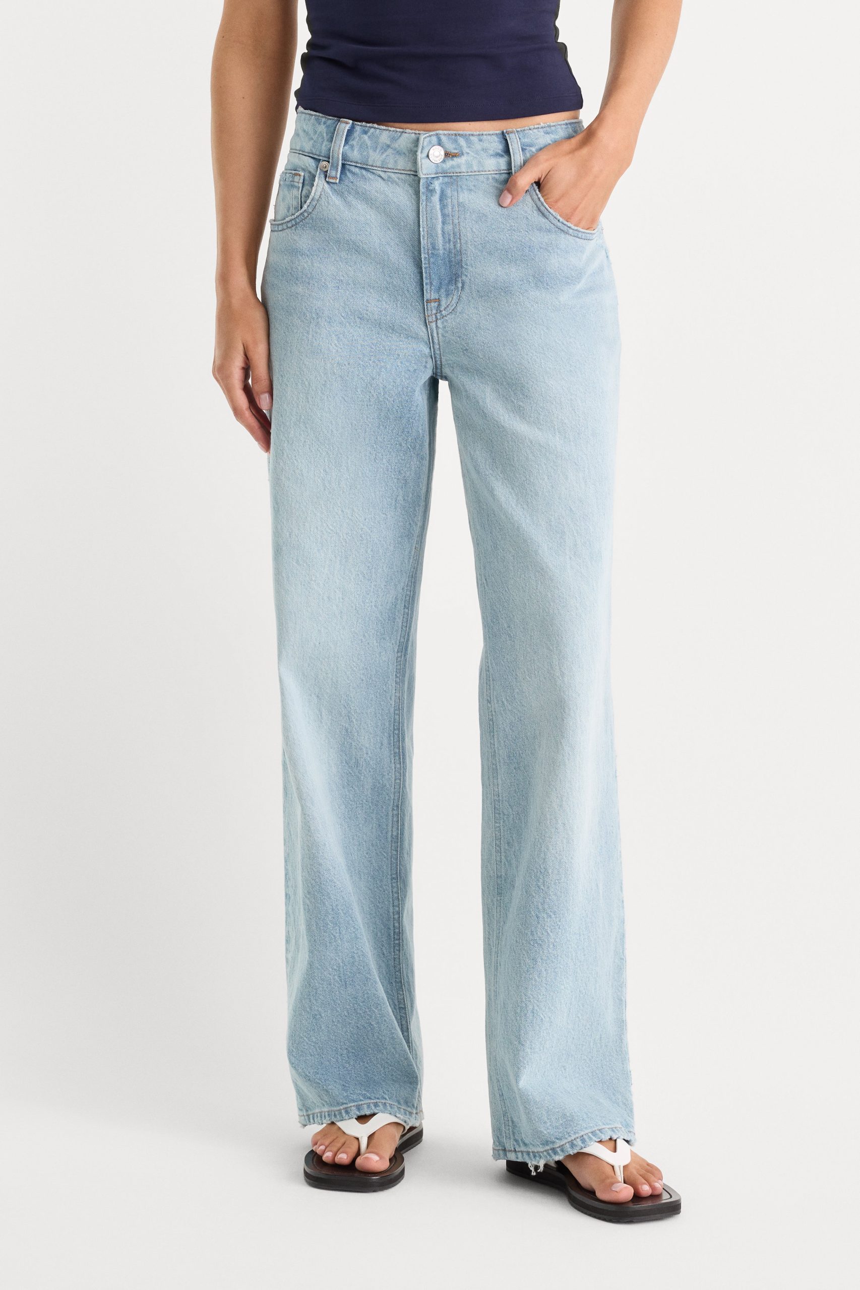 LOW RELAXED STRAIGHT JEANS | INDIGO1220 - Image 2